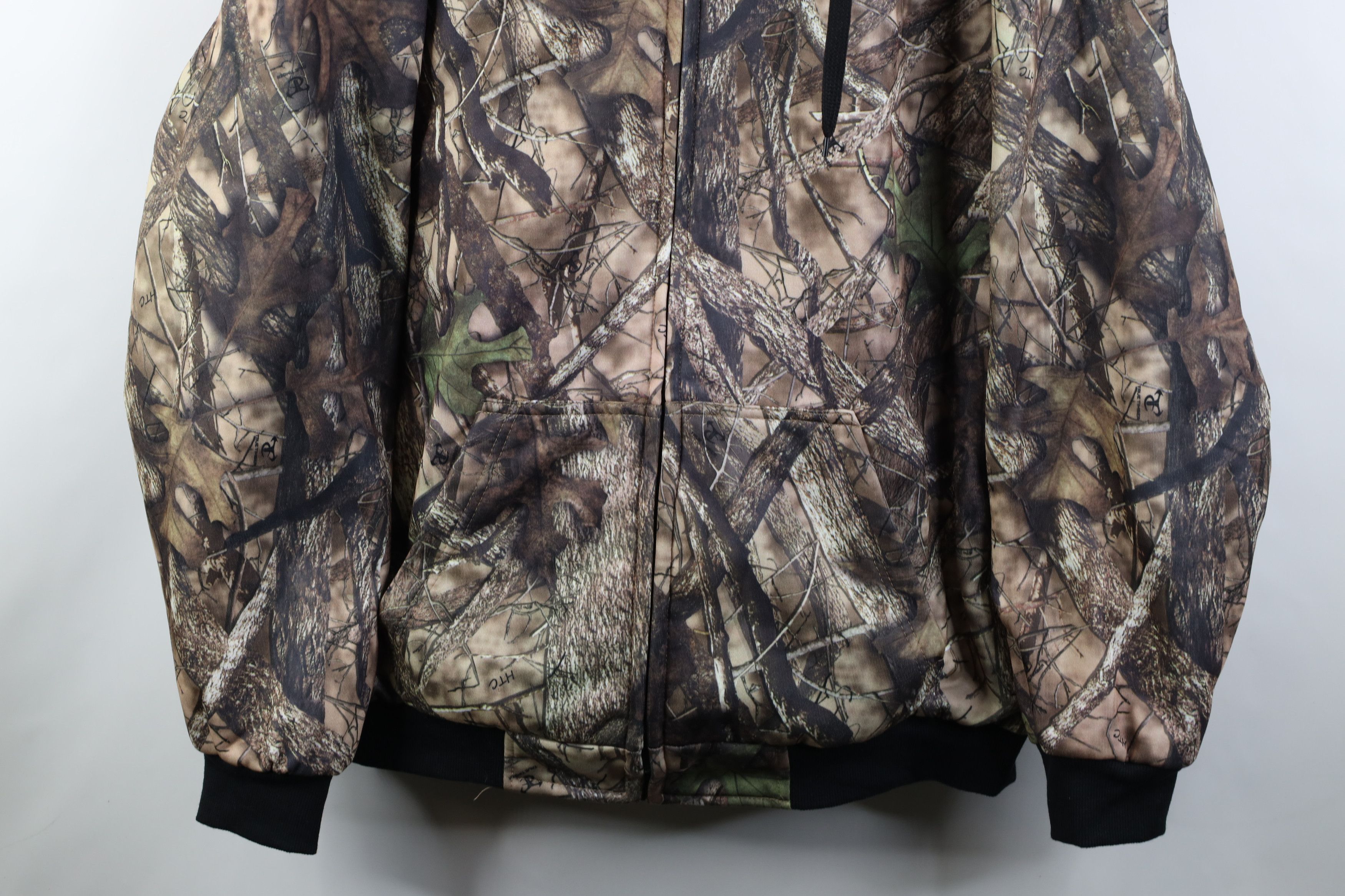 Vintage Vintage Y2K Streetwear Pile Fleece Lined Camouflage Hoodie Size US XXL / EU 58 / 5 - 3 Thumbnail