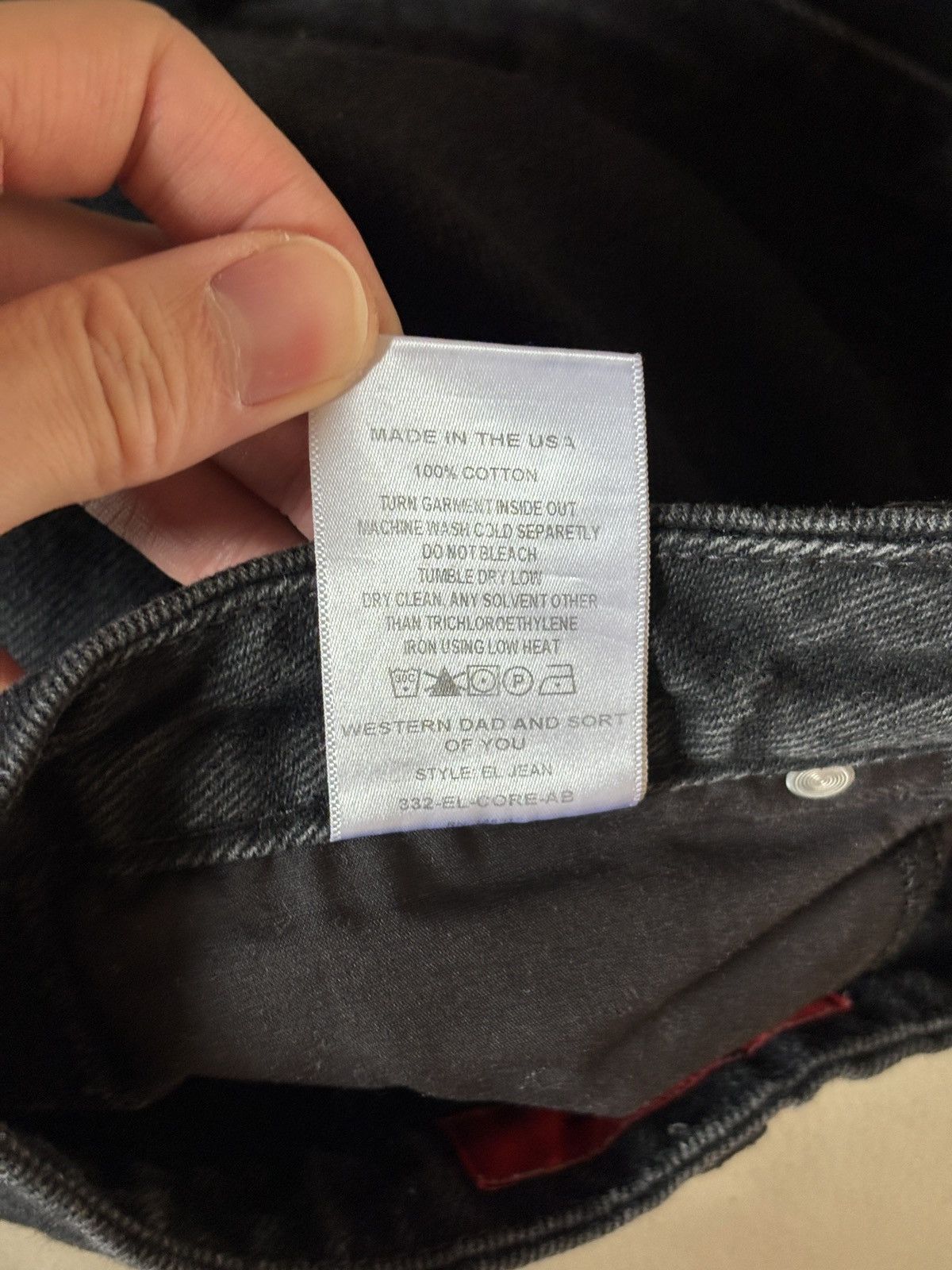 Eckhaus Latta Eckhaus Latta Black El Jeans Size 29 Size US 29 - 3 Thumbnail