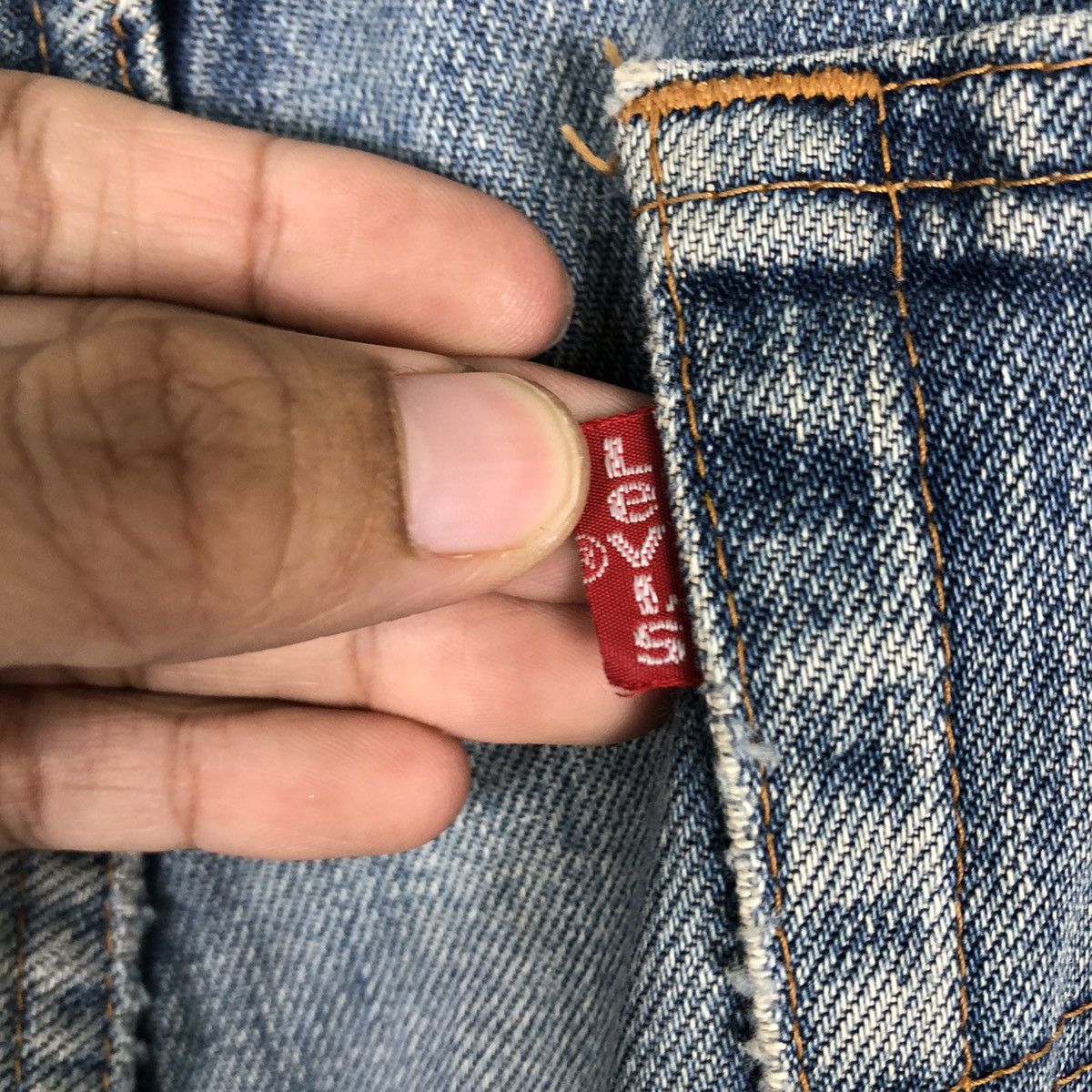 Levi's 🔥Vintage Levi’s Biker Denim Jeans Distressed Japan Size US 34 / EU 50 - 16 Thumbnail