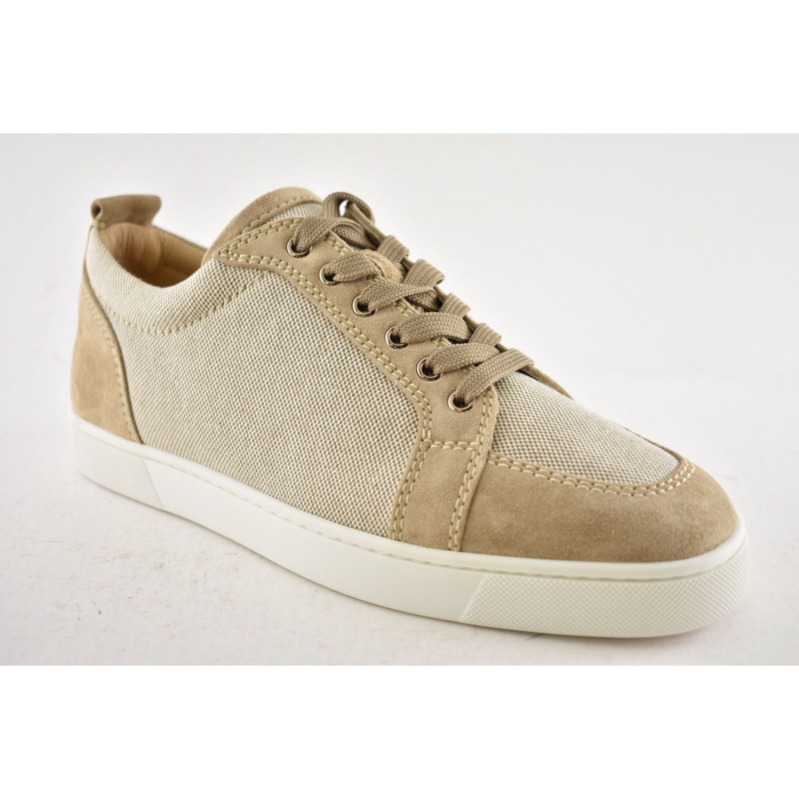 Christian Louboutin Christian Louboutin Men Rantulow Flat Mandorla Beige Suede Size US 10 / EU 43 - 4 Thumbnail