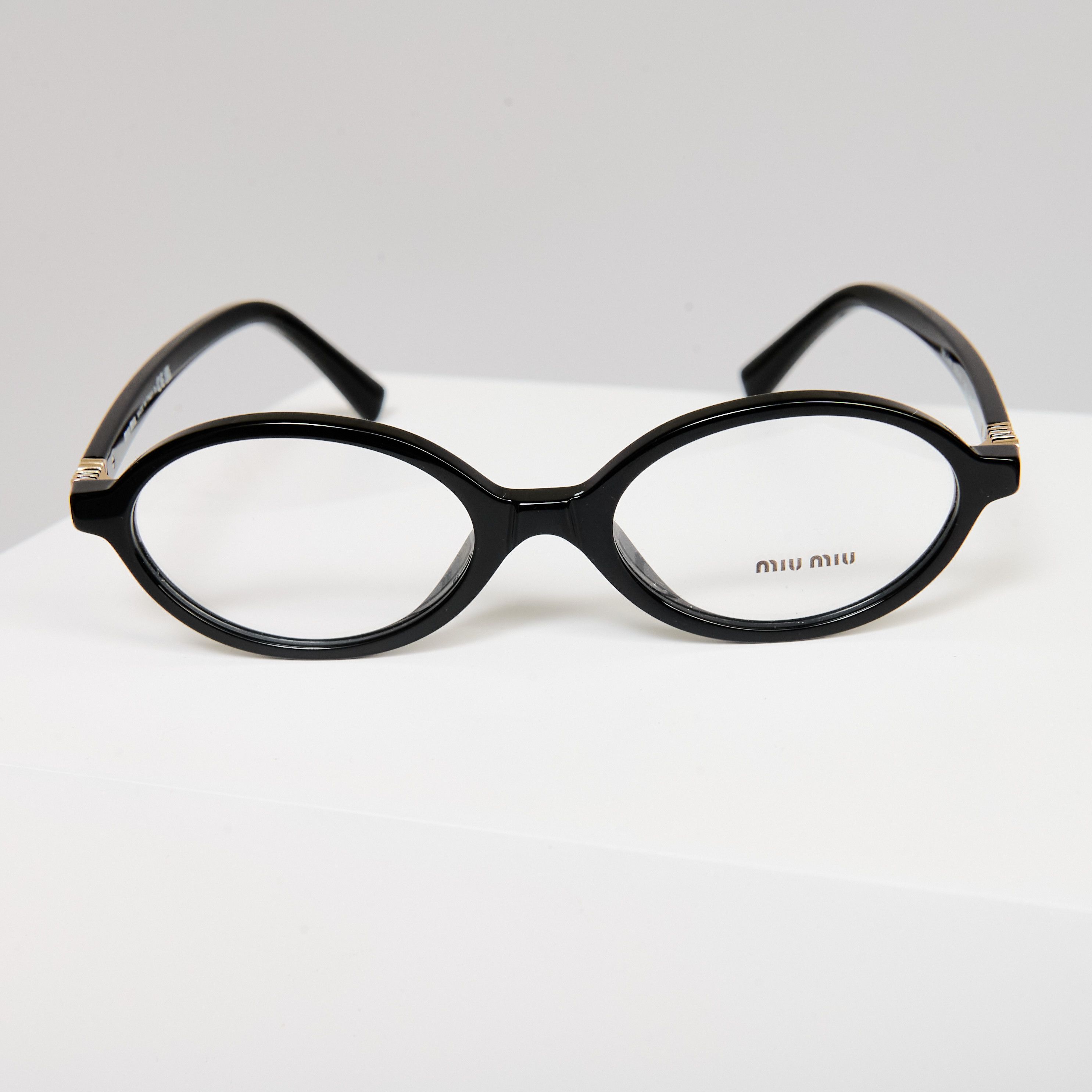 Miu Miu MIU MIU MU 01XV 1AB101 Eyewear BLACK Size ONE SIZE - 7 Thumbnail