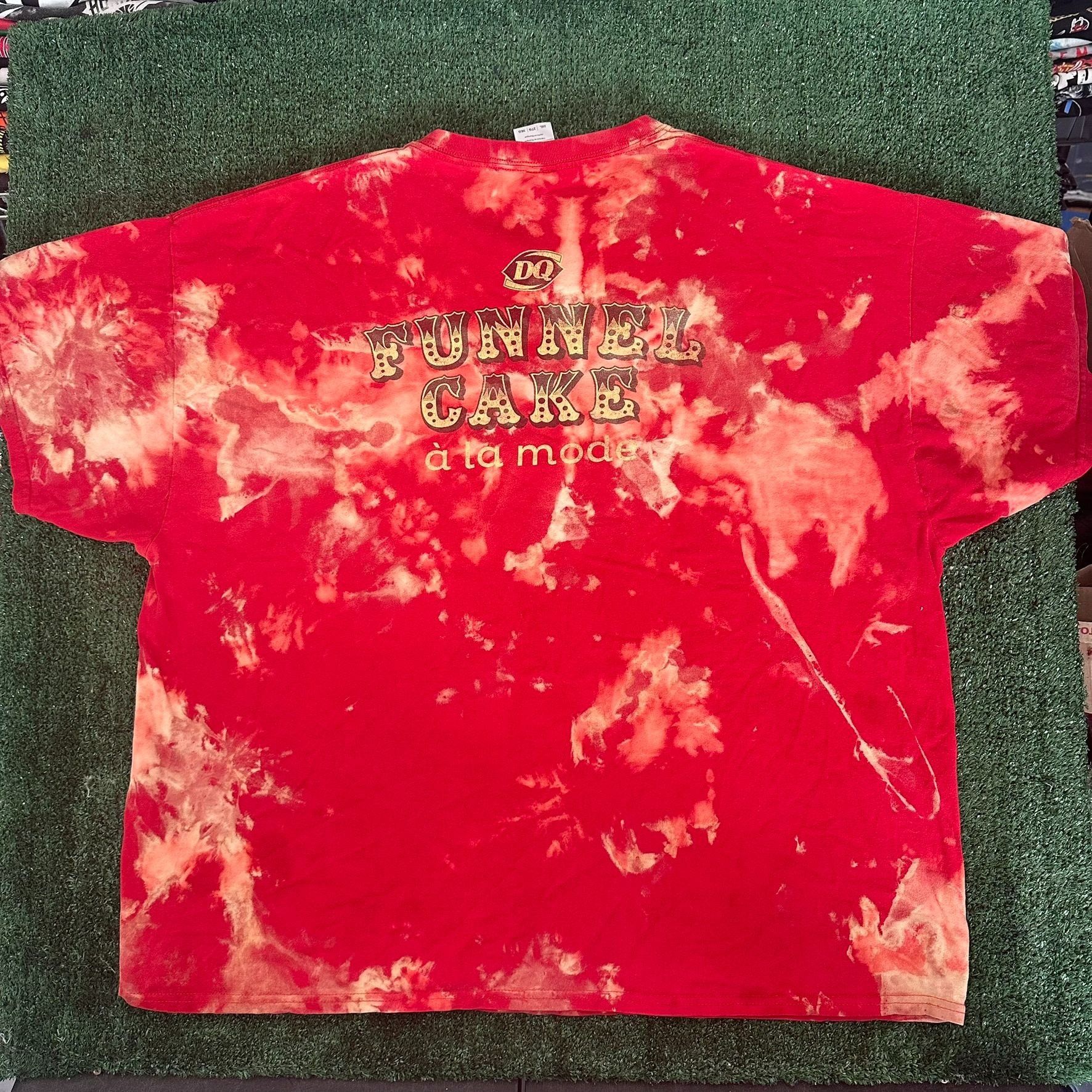 Gildan Vintage Y2K DQ Dairy Queen Funnel Cake T-Shirt Acid Wash Jun Size US XXL / EU 58 / 5 - 4 Thumbnail