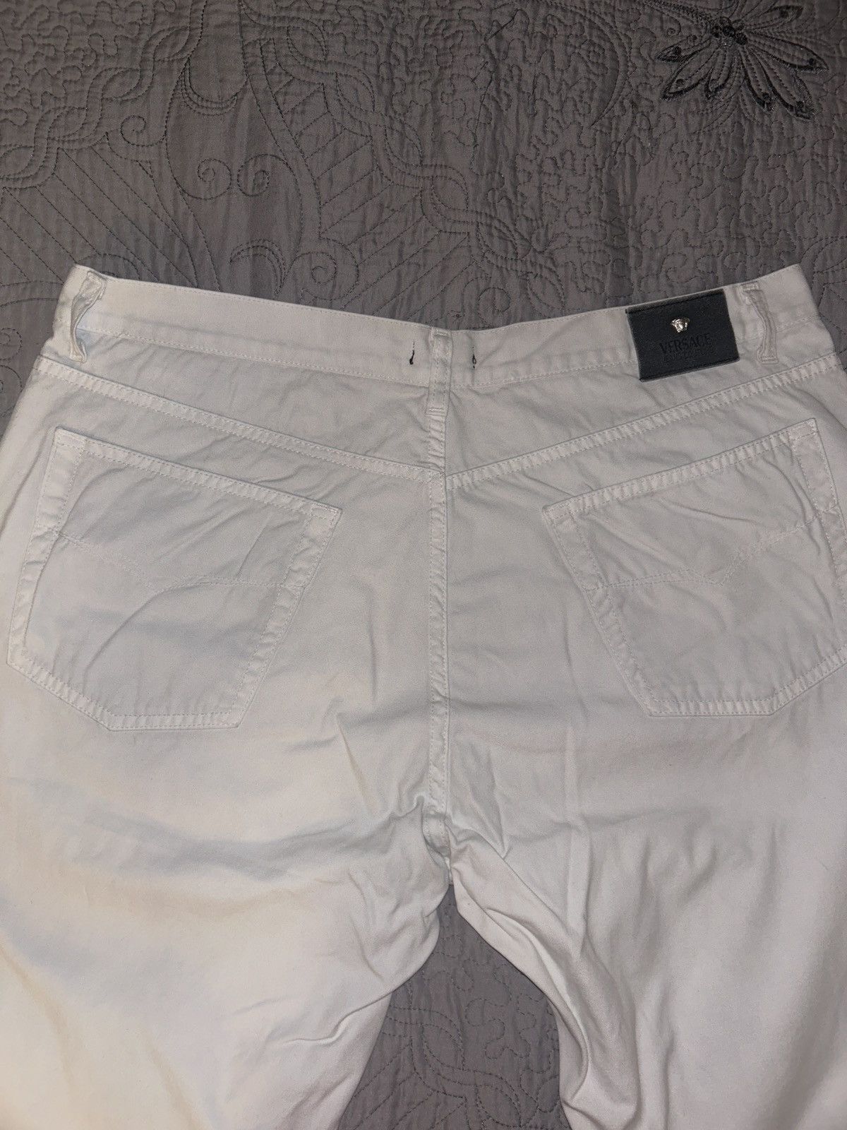 Versace All white Versace pants Size US 40 / EU 56 - 4 Thumbnail