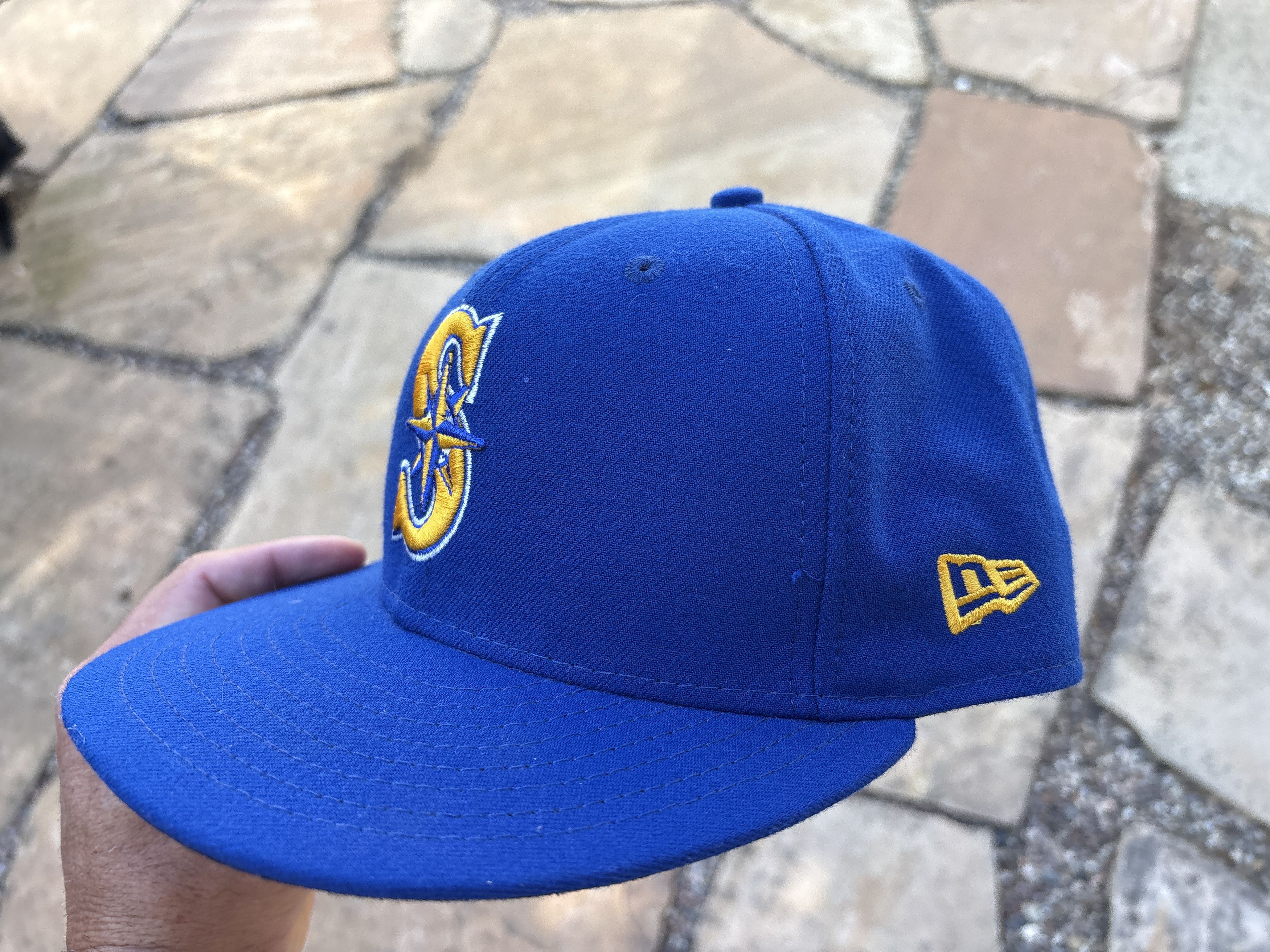 New Era Seattle Mariners Hat Men 7 1/4 59Fifty New Era Fitted Cap Size ONE SIZE - 4 Thumbnail