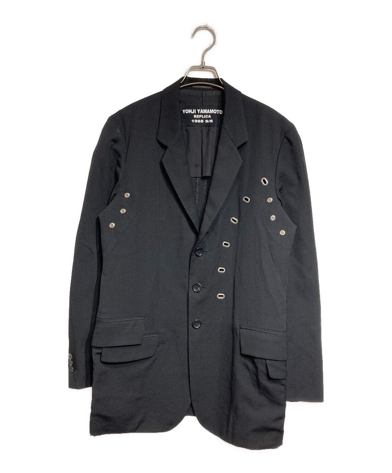 Yohji Yamamoto Yohji Yamamoto pour homme wool gabardine eyelet jacket Size US M / EU 48-50 / 2 - 1 Thumbnail