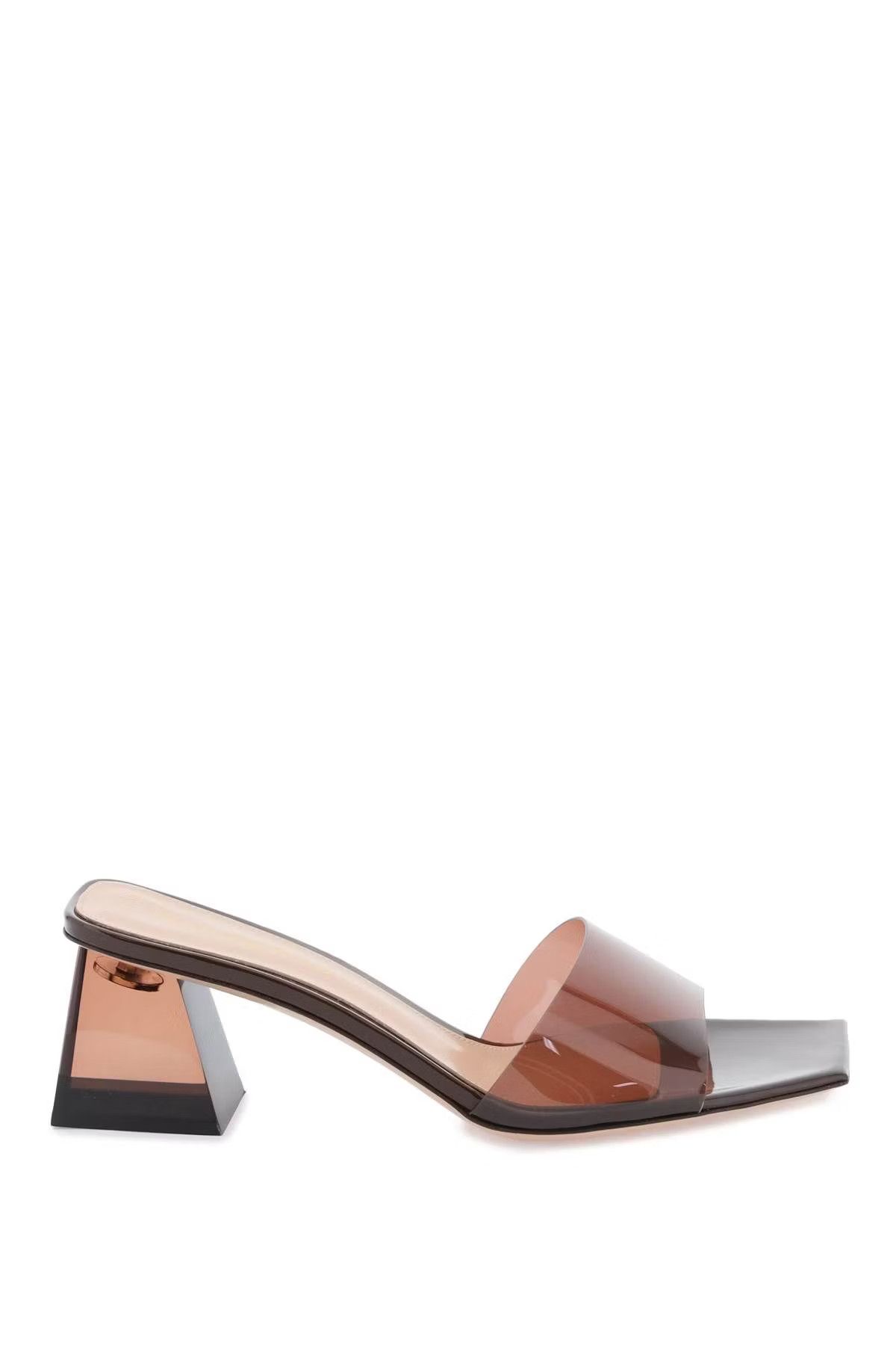 image of Gianvito Rossi O1S22I1N0524 Cosmic Mule Shoess In Brown Shoes, Women's (Size 7)