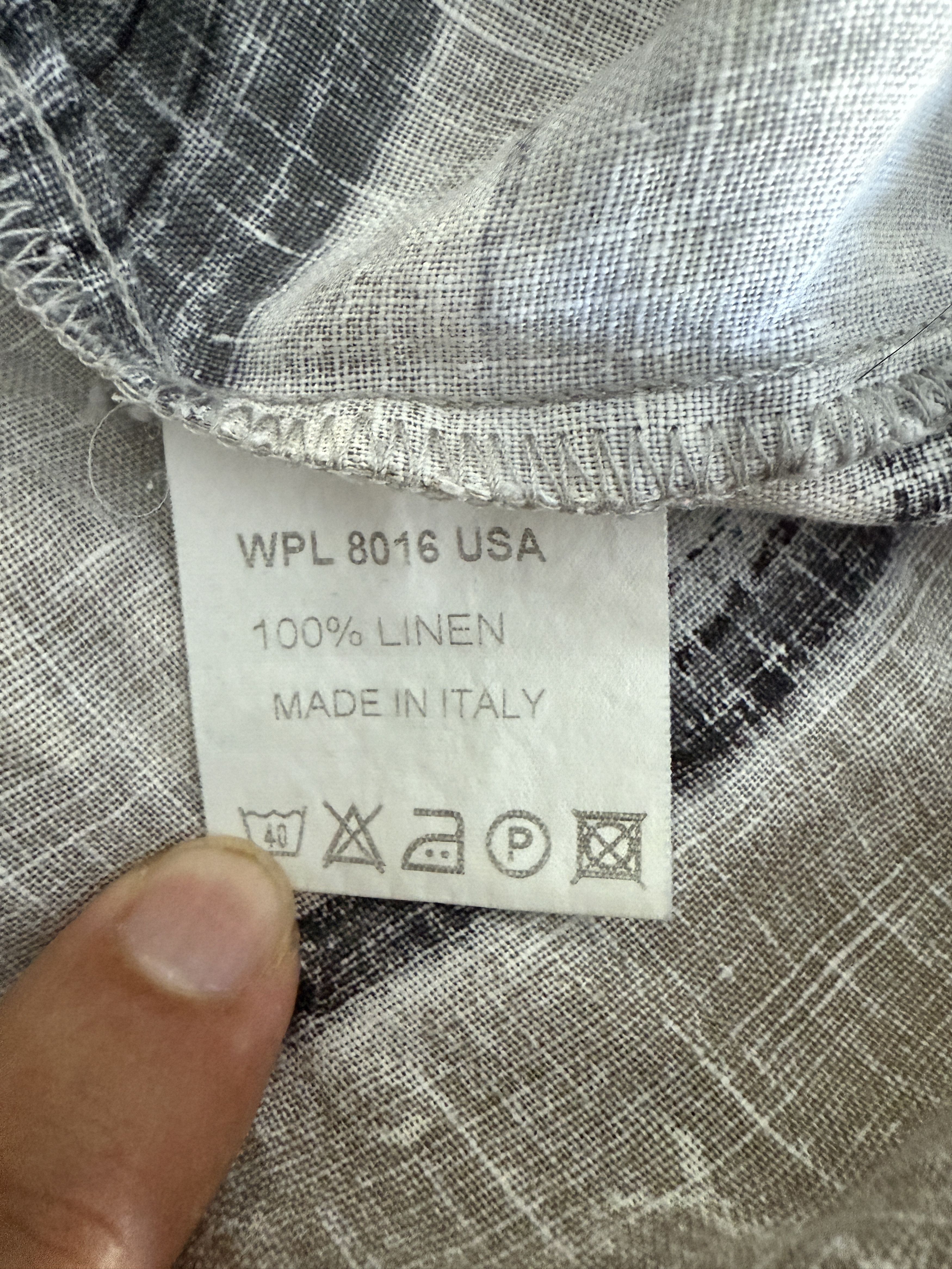 Other Vintage 100% Linen Made in Italy Camp Collar Short Sleeve Size US L / EU 52-54 / 3 - 5 Thumbnail