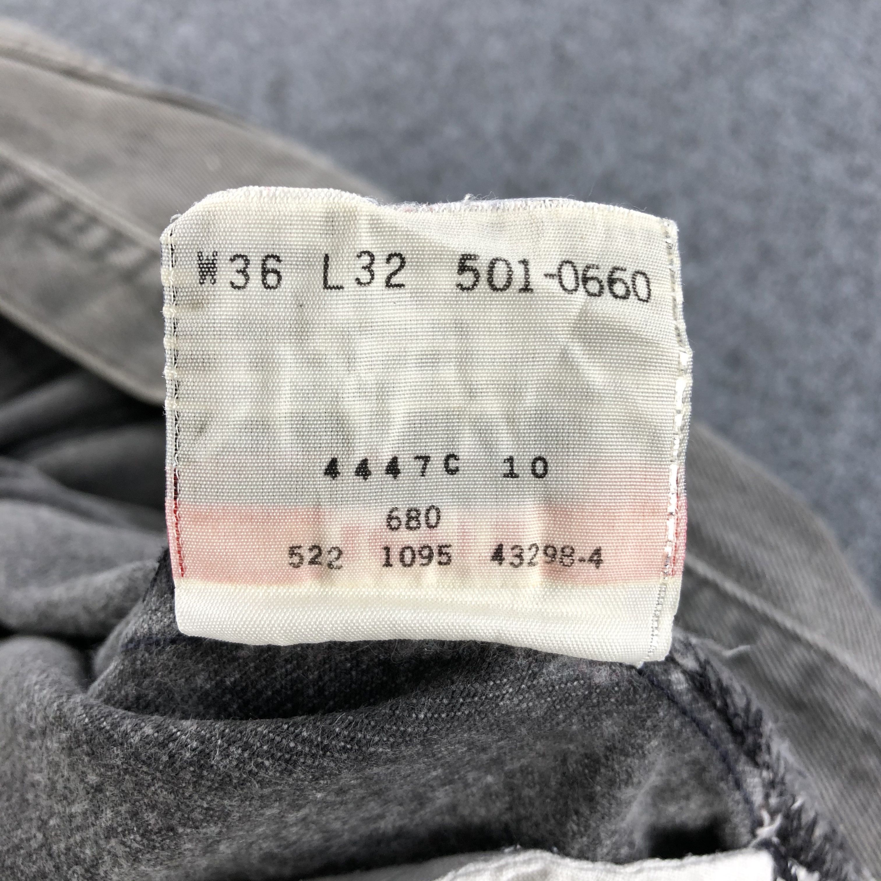 Levi's Vintage 90s Levis 501 Faded Black Jeans-J1654 Size US 36 / EU 52 - 11 Thumbnail