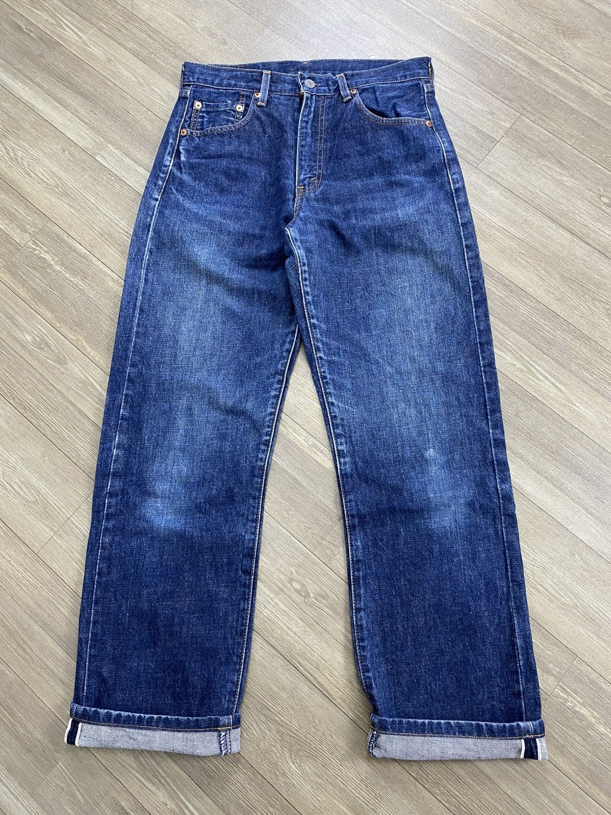 Levi's Vintage Clothing 🇯🇵Vintage Levis 502XX LVC Selvedge Japan Blue Jeans Size US 30 / EU 46 - 1 Thumbnail