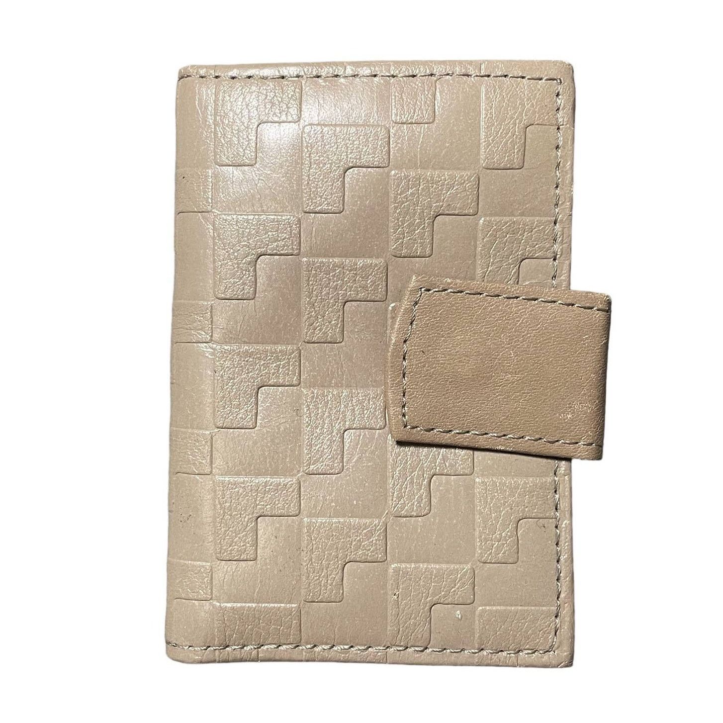 Other Leather Snap Closure Key Holder Wallet Geometric Embossed Size ONE SIZE - 1 Thumbnail