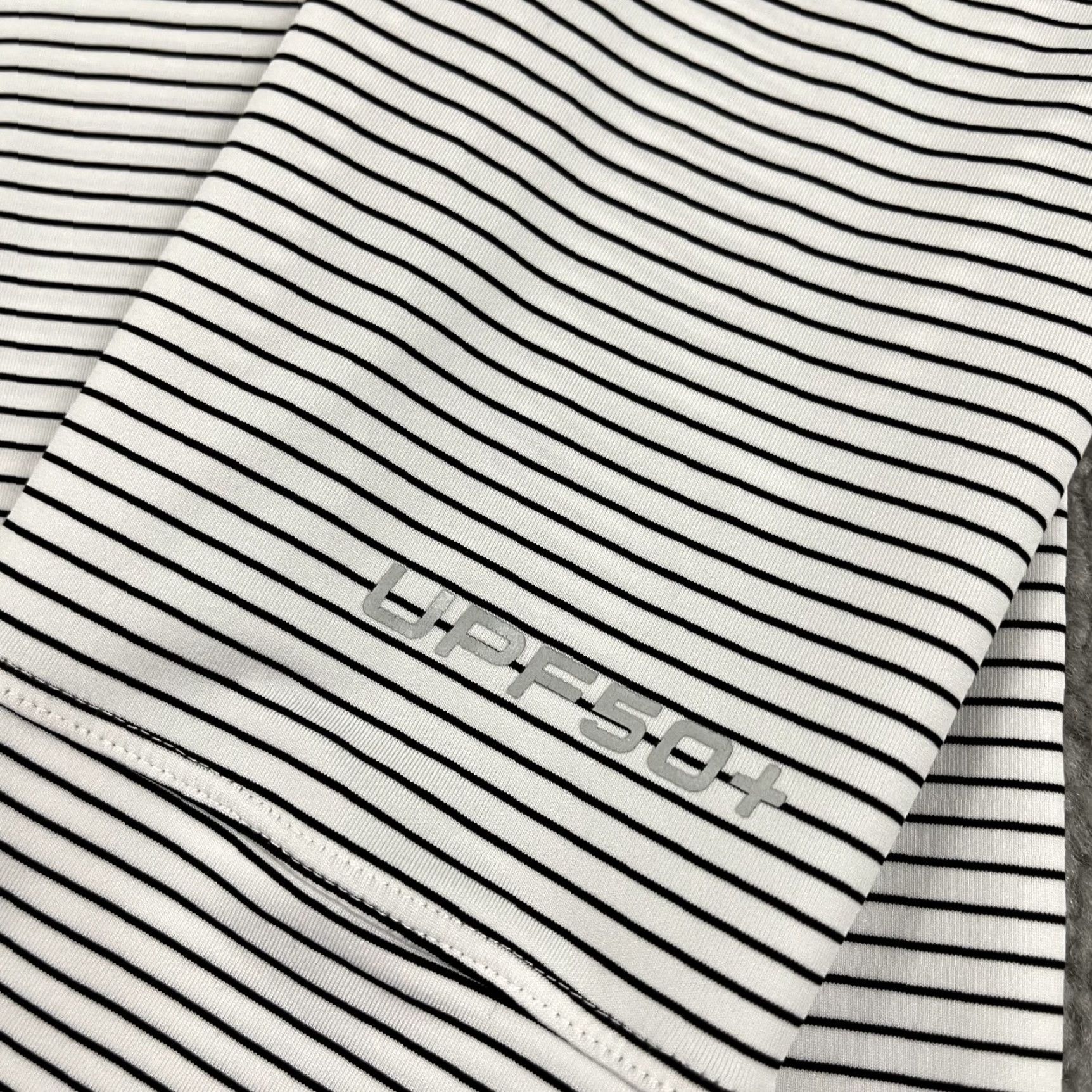 Vintage Coolibar Polo Shirt Men Large White Black Striped Sun Protect Shirt Size US L / EU 52-54 / 3 - 2 Thumbnail