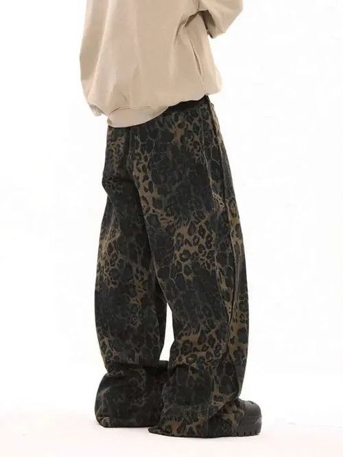 Japanese Brand Leopard Print Casual Sweatpants Size US 34 / EU 50 - 4 Thumbnail