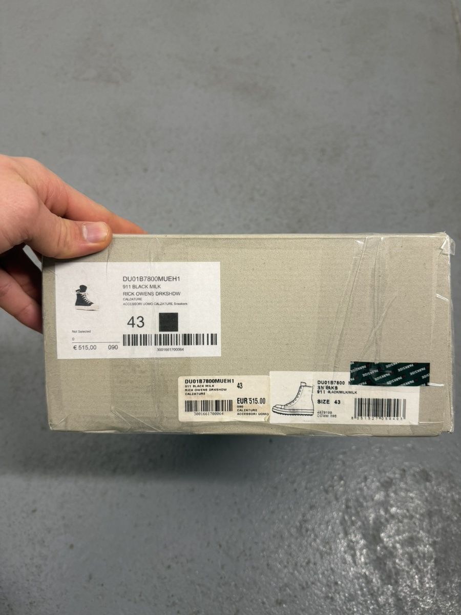 Rick Owens Drkshdw Rick Owens Drkshdw High Ramones Sneakers With Box And Bag Size US 10 / EU 43 - 14 Thumbnail