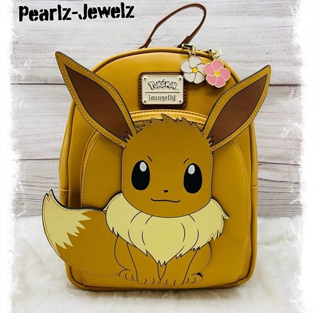 image of Disney Loungefly Pokemon Eevee Cosplay Figural Mini Backpack - Boxl in Brown, Women's