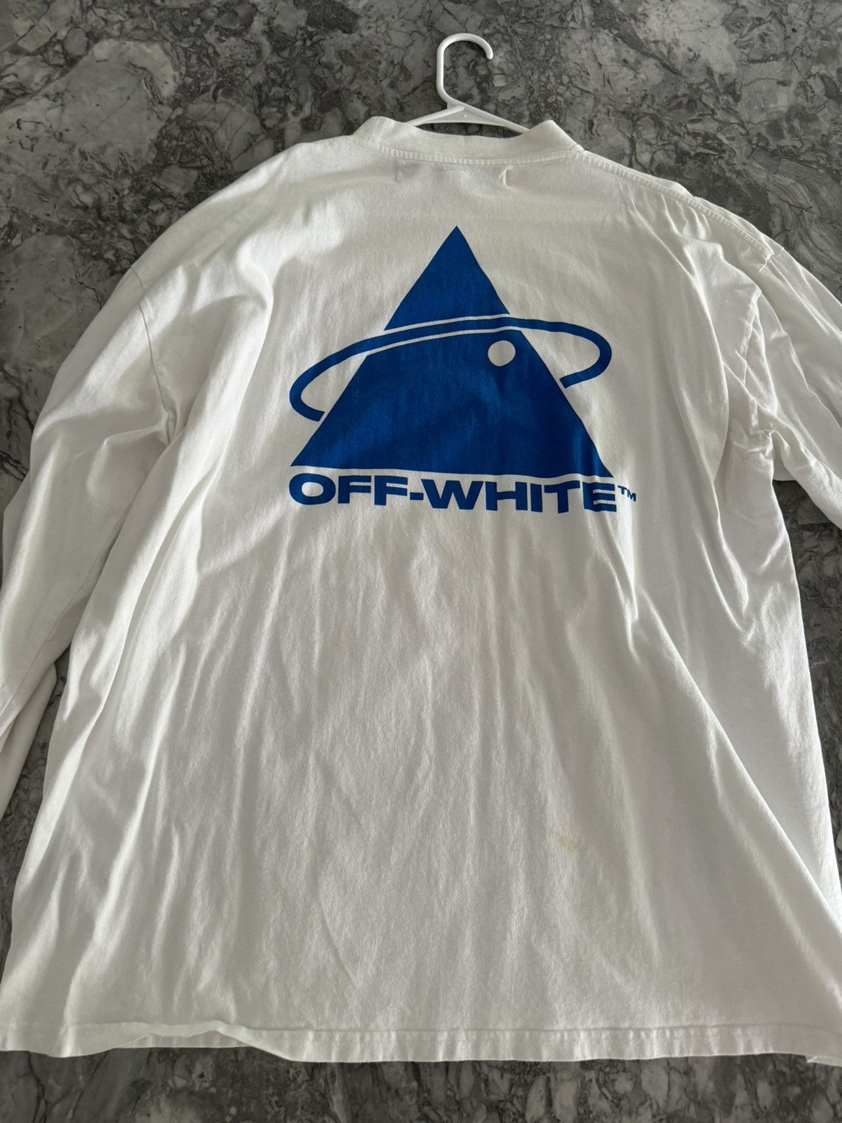 Off-White OFF WHITE TRIANGLE PLANET Long-Sleeve Tee White Size US L / EU 52-54 / 3 - 4 Thumbnail
