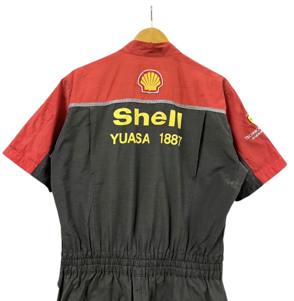 Ferrari × Vintage Vtg🔥Scuderia Ferrari Shell Yuasa Overall Racing Team Size US 32 / EU 48 - 9 Thumbnail