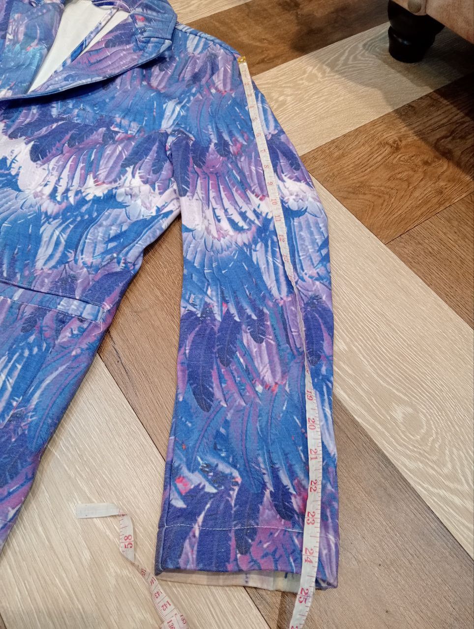 Japanese Brand JAPANESE DOWBL FEATHER OVERPRINT BLAZERS Size 46R - 17 Thumbnail