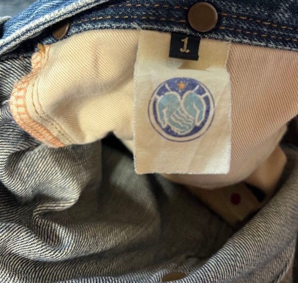 Kapital Boot Cut Blue Hands Flared Denim Jeans Size US 29 - 3 Thumbnail