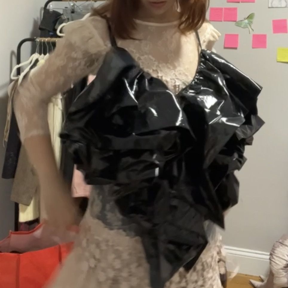 Vaquera Vaquera RTW S/S 22 trashbag ruffle top Size S / US 4 / IT 40 - 2 Thumbnail