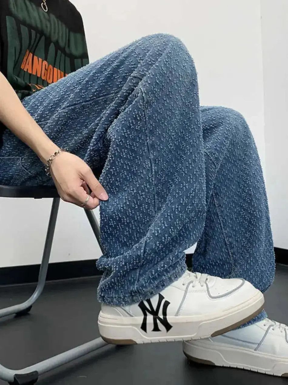 Japanese Brand Loose straight leg slightly flared starry sky jeans Size US 32 / EU 48 - 5 Thumbnail