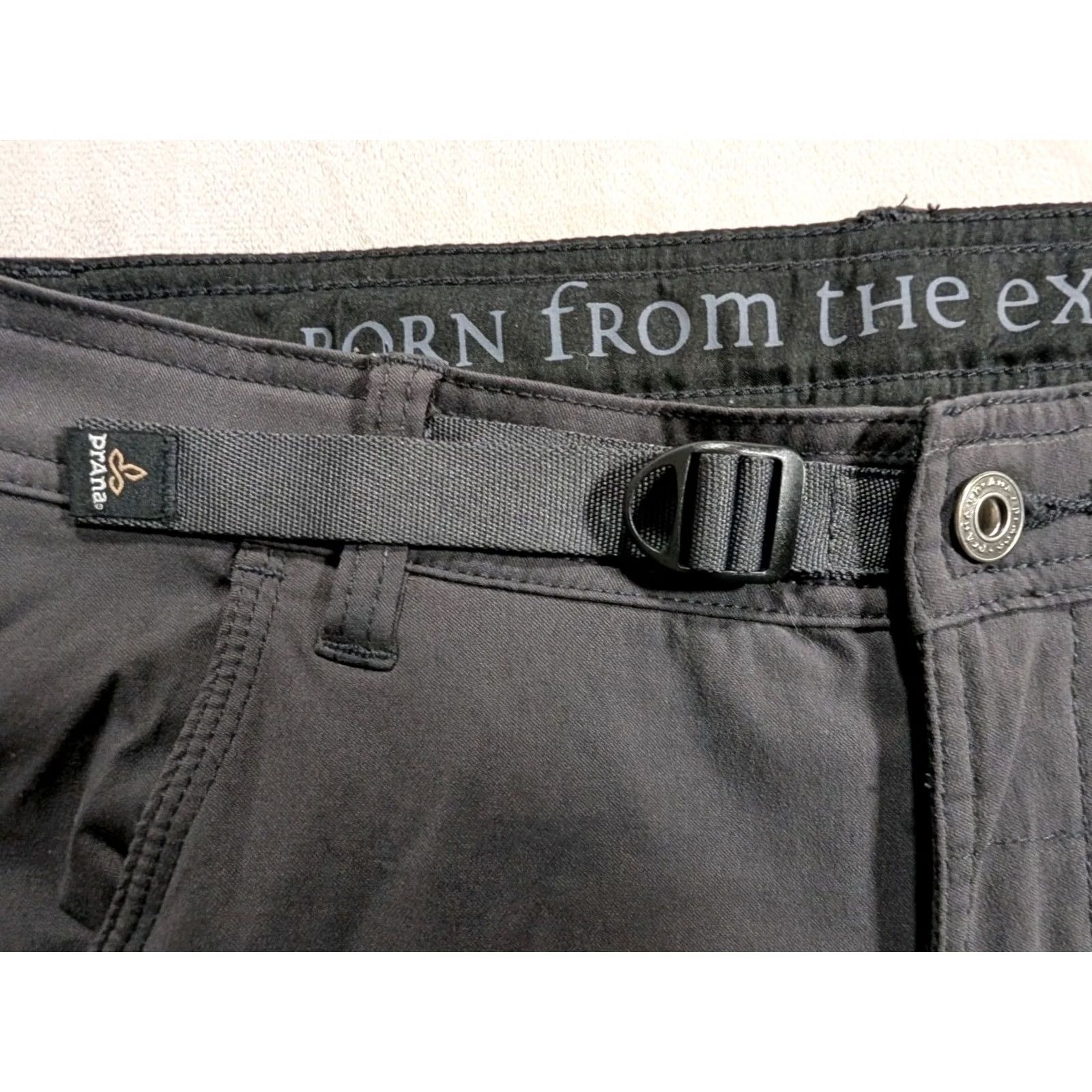 Prana prAna Zion Pants Men Regular 32x32 Gray Belted Cargo Roll Up Outdoor Hiking Pants Cargo Size US 32 / EU 48 - 4 Thumbnail