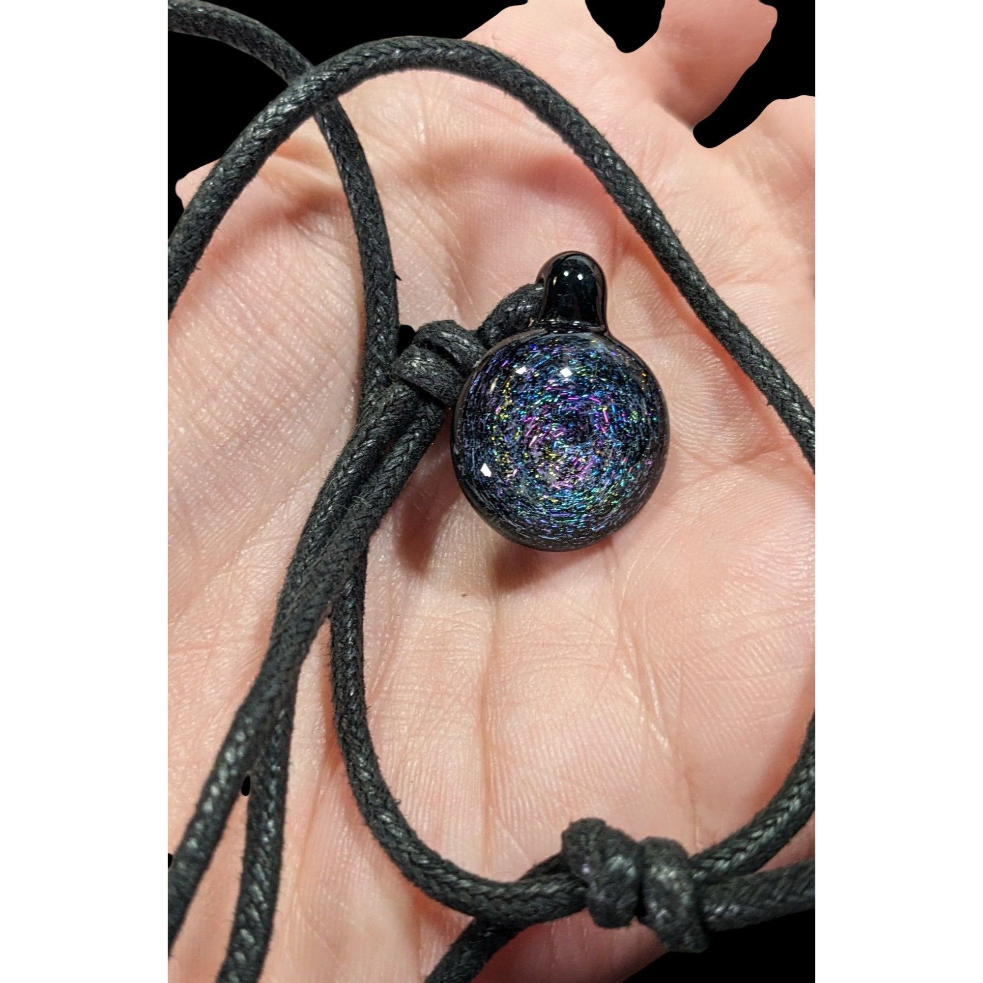 Other Whimsical Galaxy Dichroic Glass Pendant Necklace Size ONE SIZE - 4 Thumbnail
