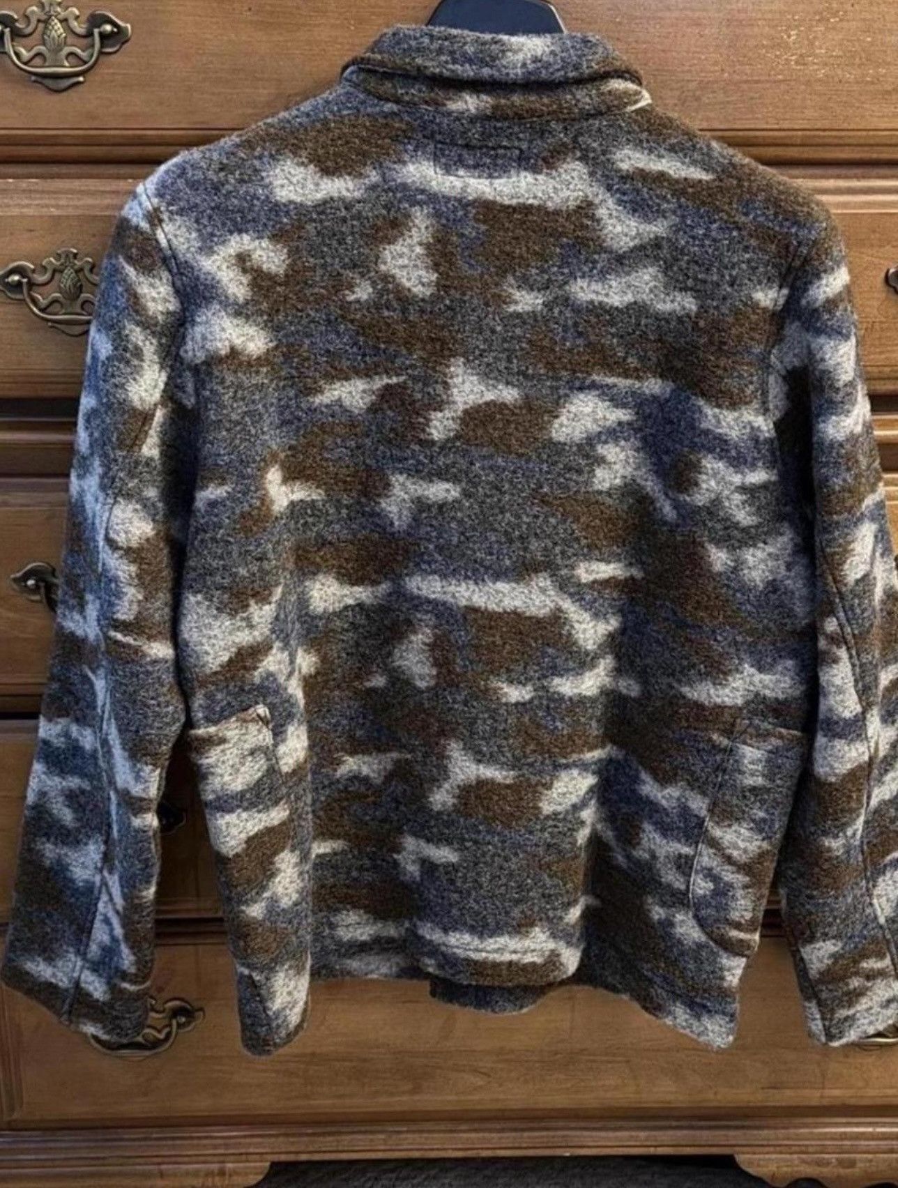 Universal Works Universal Works Lumber Jacker in Grey Wool Fleece, size L Size US L / EU 52-54 / 3 - 2 Thumbnail