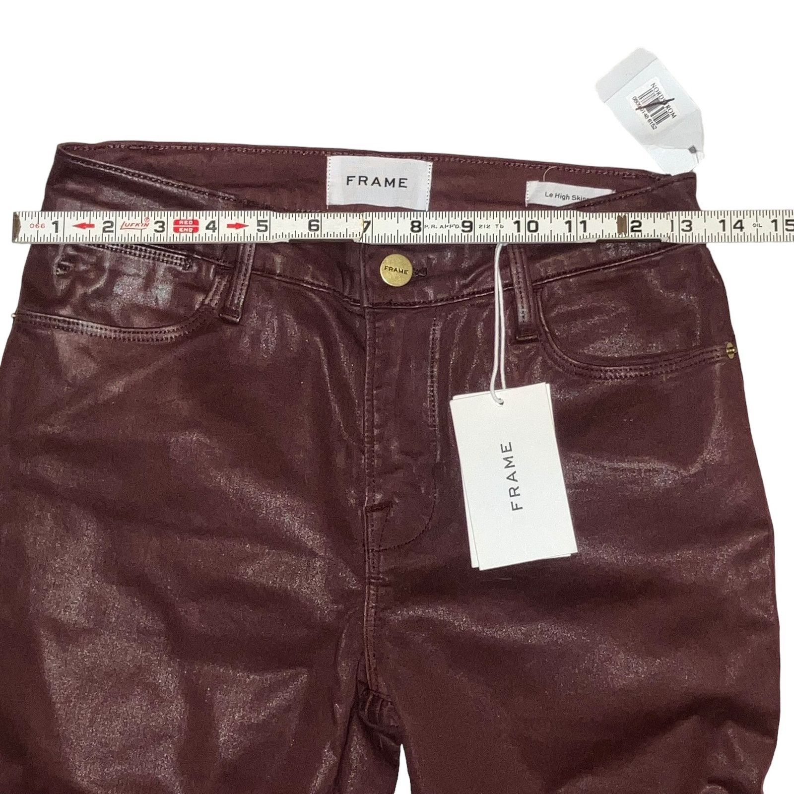 Frame NWT Frame Red Le High Skinny High Rise Coated Jeans-size 25 Size 25" / US 0 / IT 36 - 4 Thumbnail