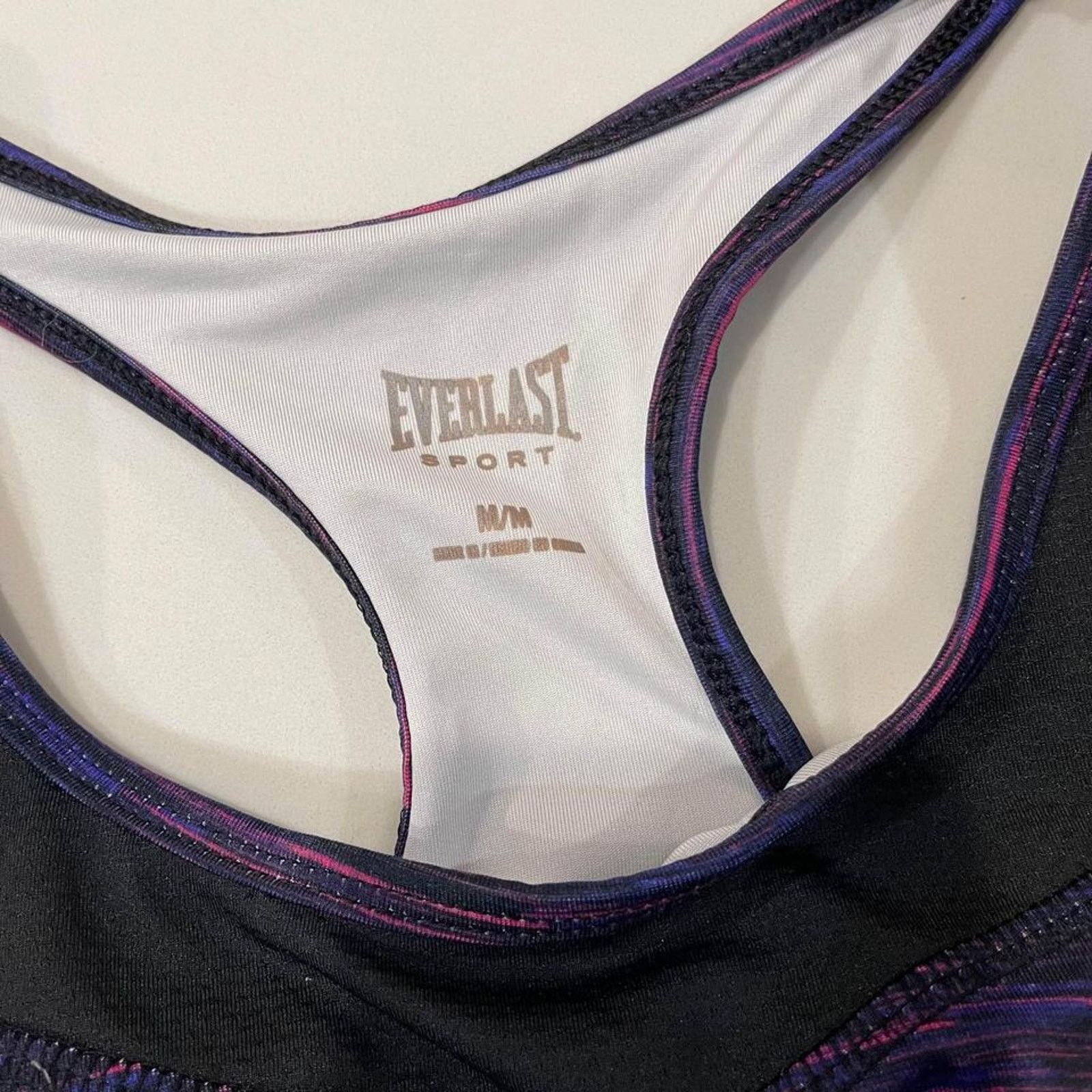 Everlast Everlast Sport Racerback Padded Sports Bra Women’s Medium Size ONE SIZE - 3 Thumbnail