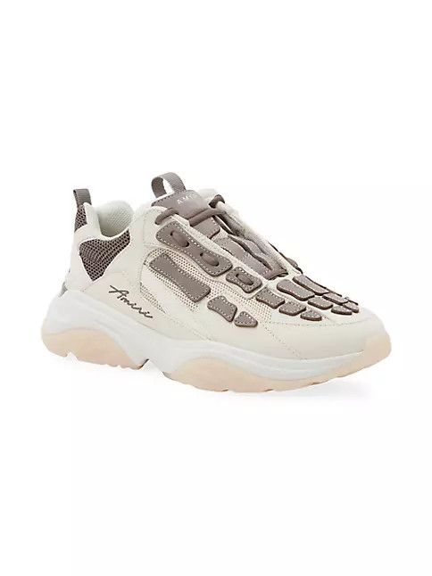 Amiri o1w1db10125 Low-Top Sneakers in Birch & White Size US 8 / IT 38 - 2 Thumbnail