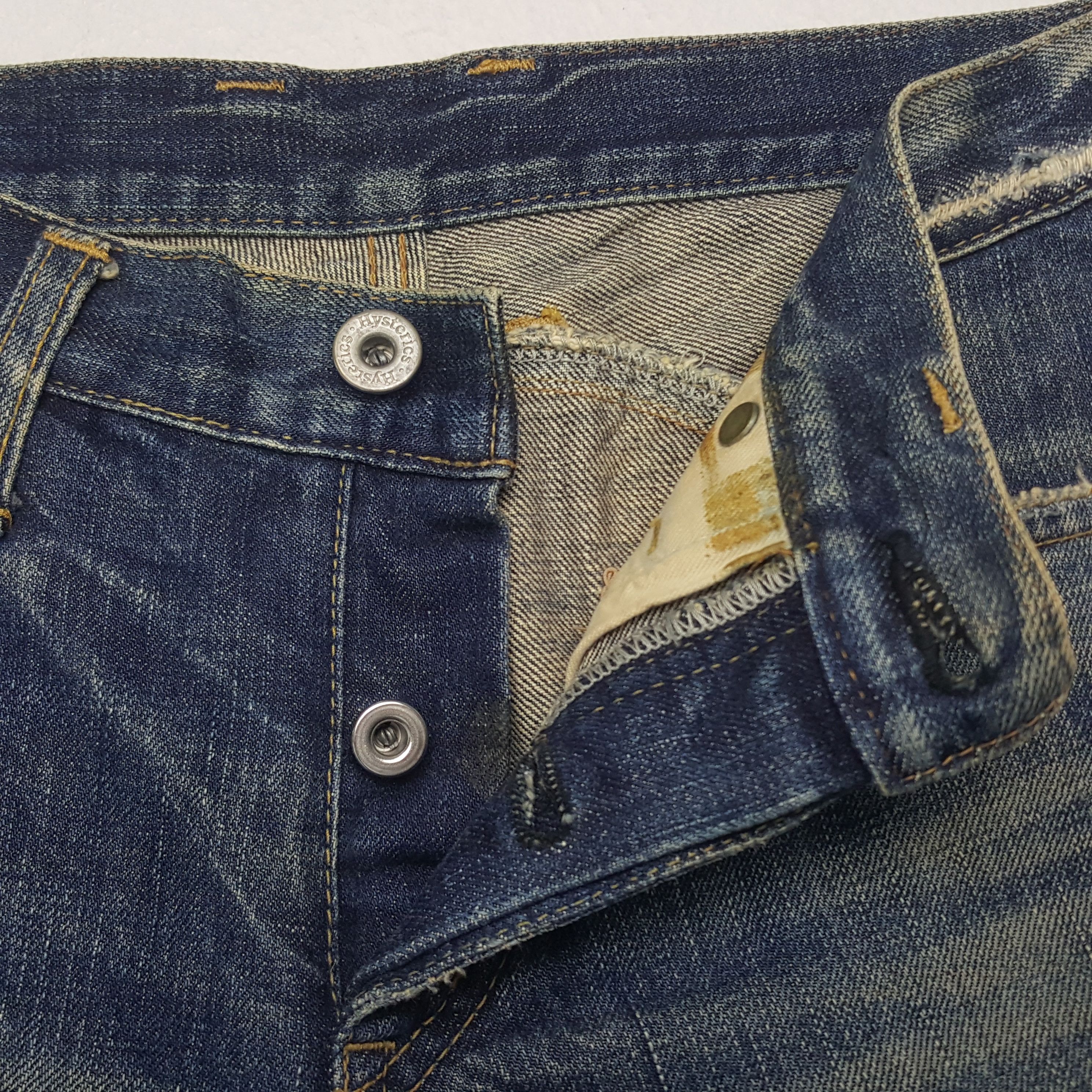 Hysteric Glamour × Japanese Brand × Vintage Vintage Hysteric Glamour Japan 3 Quaters Cargo Denim Jeans Size US 27 - 6 Thumbnail