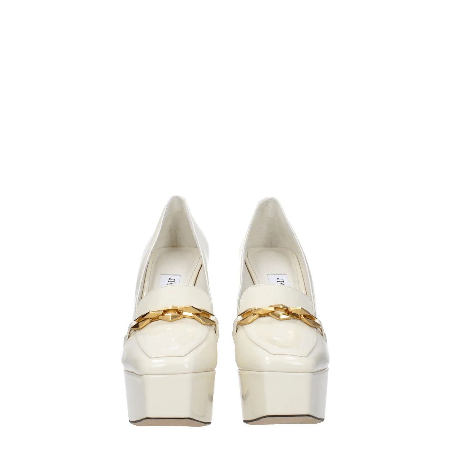 Jimmy Choo ob1o1e1124 Patent Leather Pumps in Beige/Milk Size US 9 / IT 39 - 3 Thumbnail