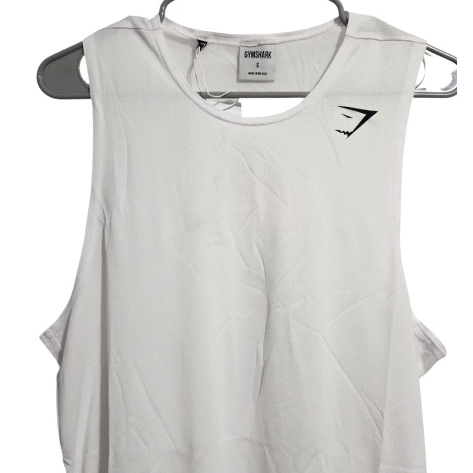 Gymshark Gymshark Mens S Slim Fit Arrival Tank Sleeveless Shirt White - Polyester Size US S / EU 44-46 / 1 - 3 Thumbnail