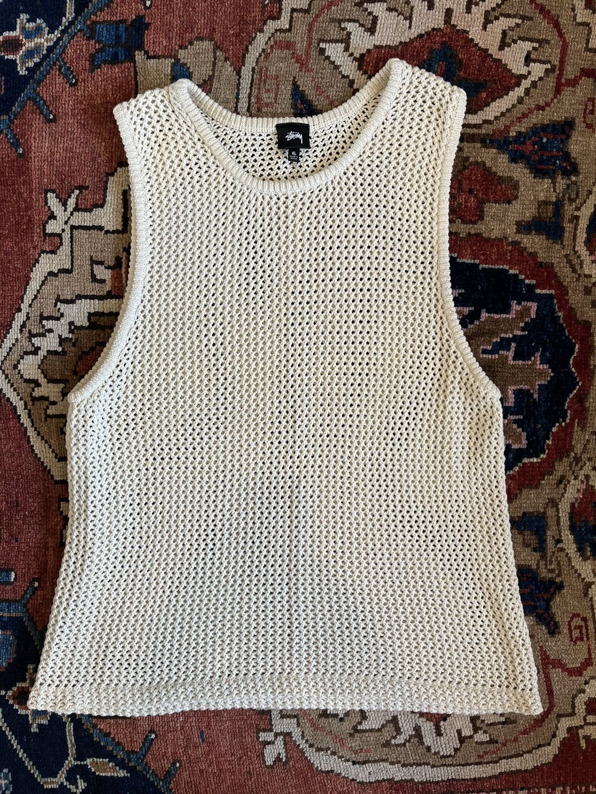 image of Stussy Stüssy Tank Top in Beige, Men's (Size XL)