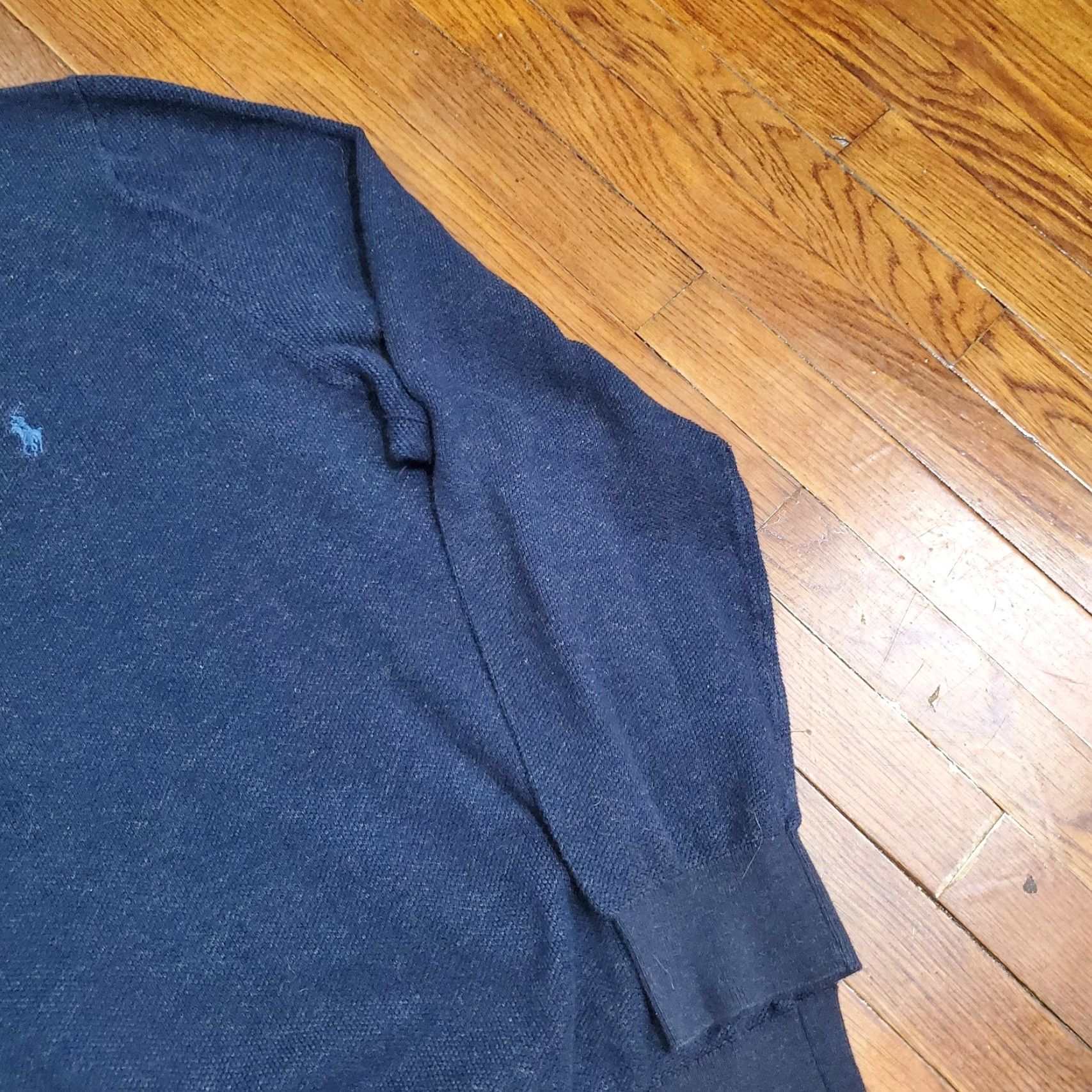Polo Ralph Lauren Polo Ralph Lauren Sweater Mens 2XL Navy Blue Crewneck Pullover Cotton Knit Solid Size US XXL / EU 58 / 5 - 3 Thumbnail