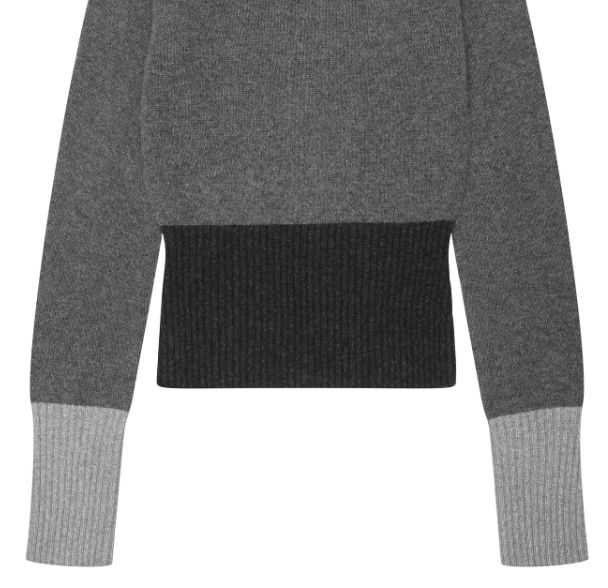 Loro Piana o1w1db10724 Turtleneck Cashmere Sweater in Black/Grey Size XXL / US 16-18 / IT 52-54 - 2 Thumbnail