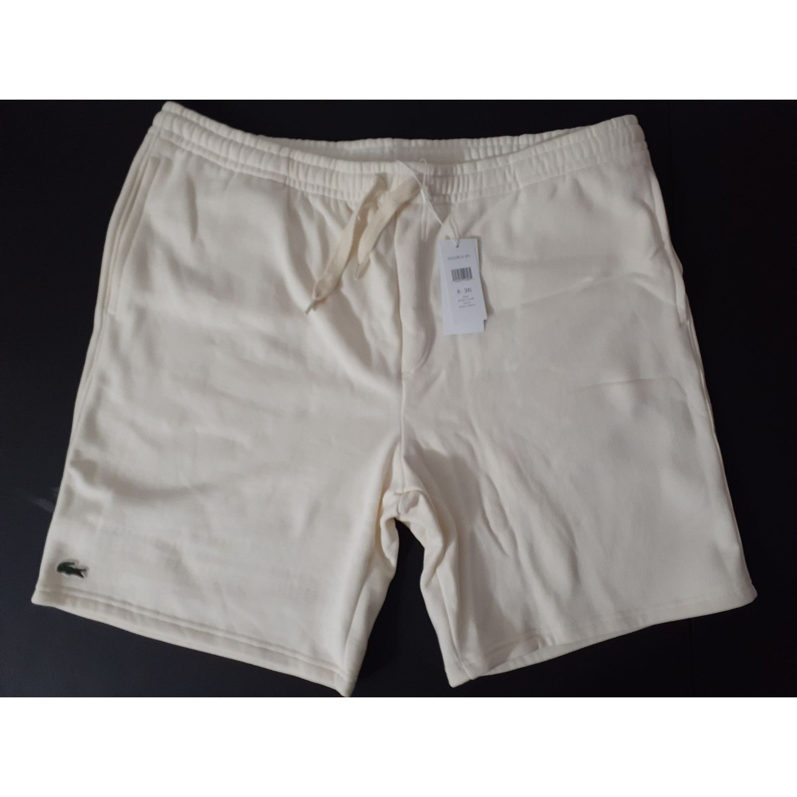 Lacoste Lacoste Men's Sport Tennis Fleece Shorts White XFJ 3XL Size US 42 / EU 58 - 1 Thumbnail