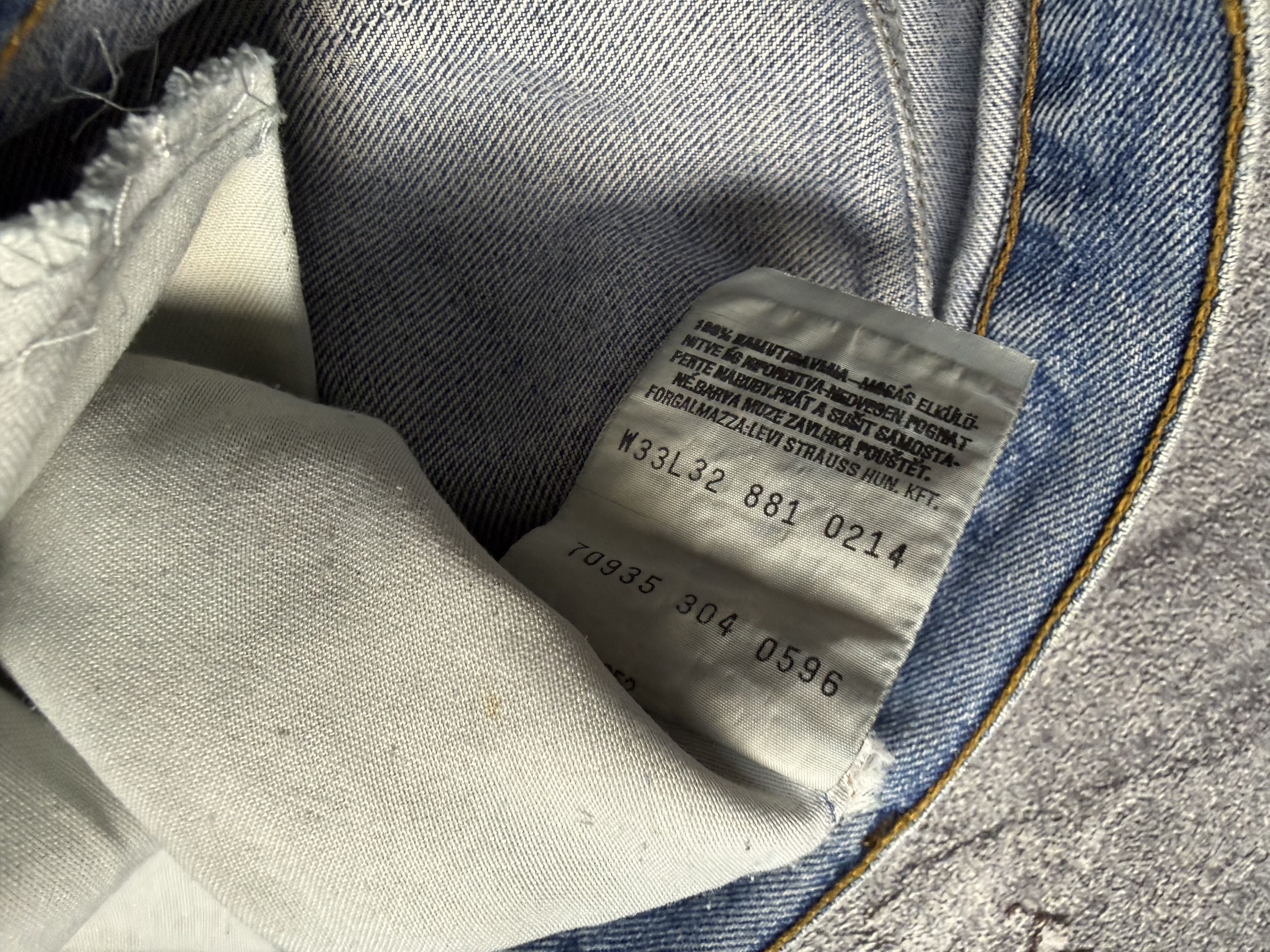 Levi's Vintage 90s Levi's 861 Stone Washed Orange Tab Jeans Y2K Size US 30 / EU 46 - 9 Thumbnail