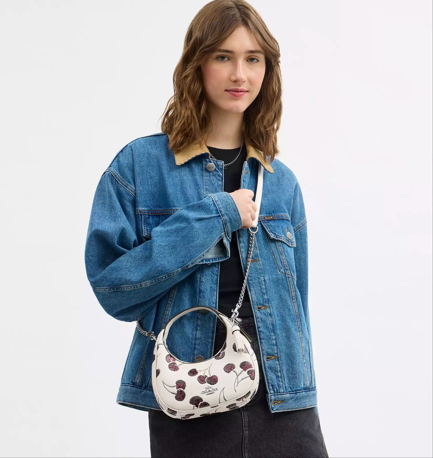 Coach NWT Coach Carmen Mini Crossbody Bag With Cherry Print CCZ22 Size ONE SIZE - 5 Thumbnail