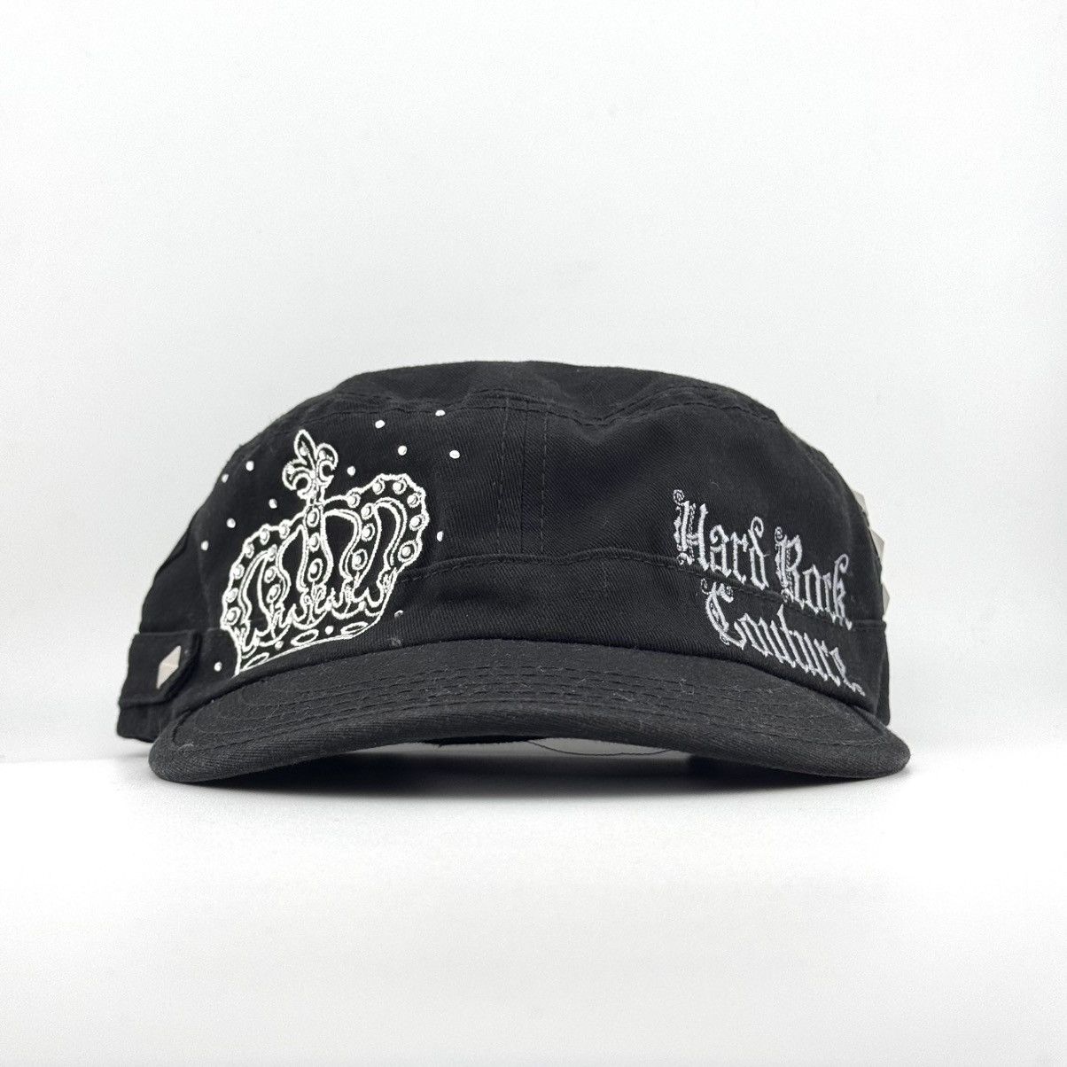 Hard Rock Cafe Hard Rock Couture Black Military Y2K Style Hat - Rare Size ONE SIZE - 1 Thumbnail