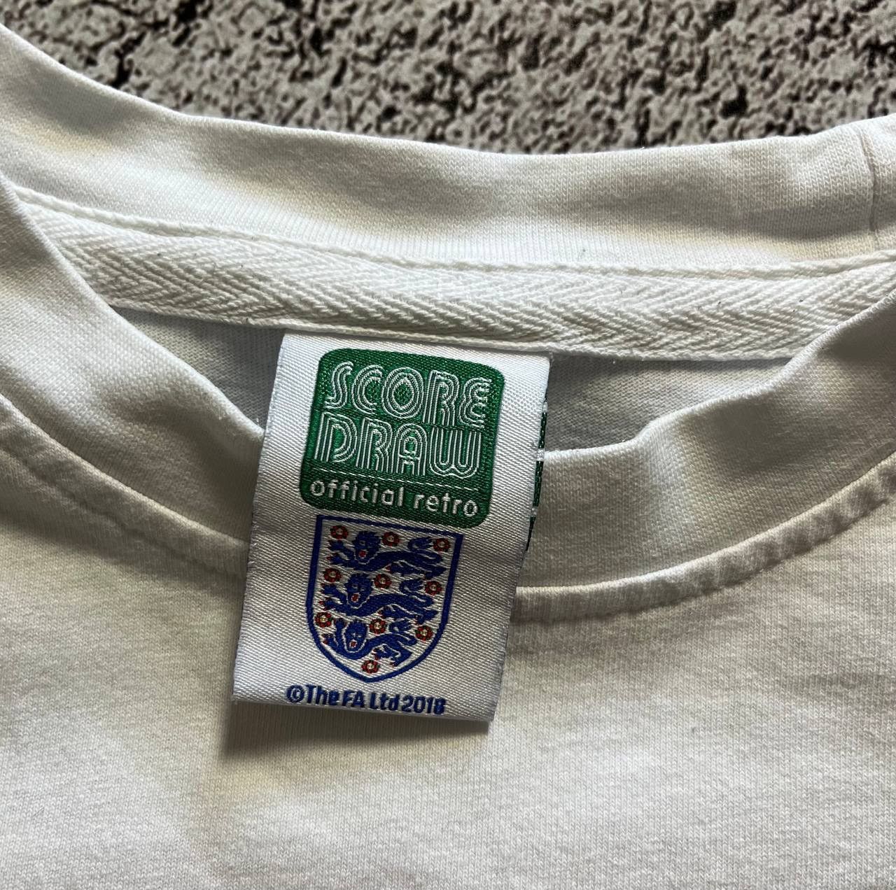 Vintage England Jersey Retro Football Shirt 1970 Drawscore Size US L / EU 52-54 / 3 - 9 Thumbnail