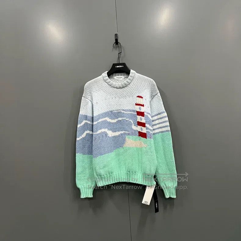 Thom Browne Thom Browne Lighthouse patterned sweater Size US XL / EU 56 / 4 - 1 Thumbnail