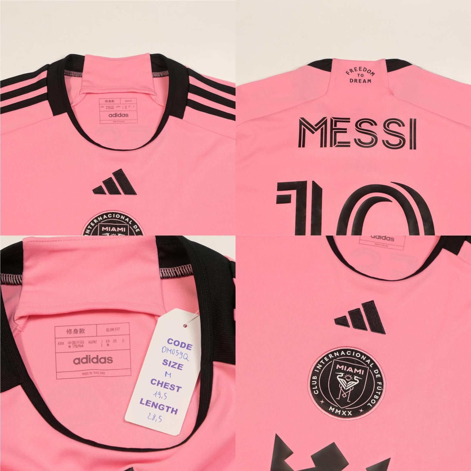 Adidas 2024/25 Inter Miami Home Shirt Adidas Messi (M) Size US M / EU 48-50 / 2 - 5 Thumbnail