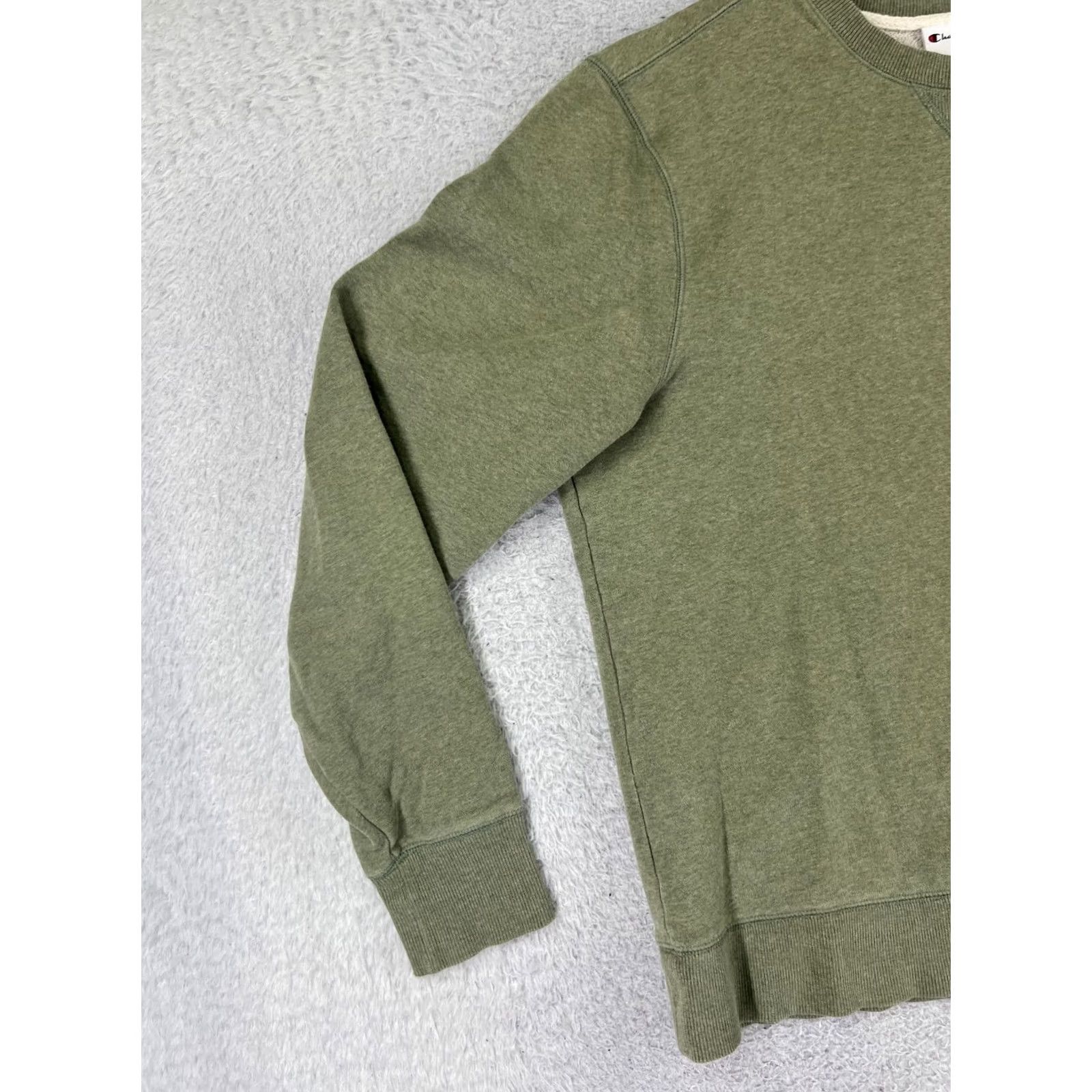 Champion VINTAGE Champion Sweatshirt Men’s Large Green Pullover Crew Neck Lined Fleece Polyester Size US L / EU 52-54 / 3 - 3 Thumbnail