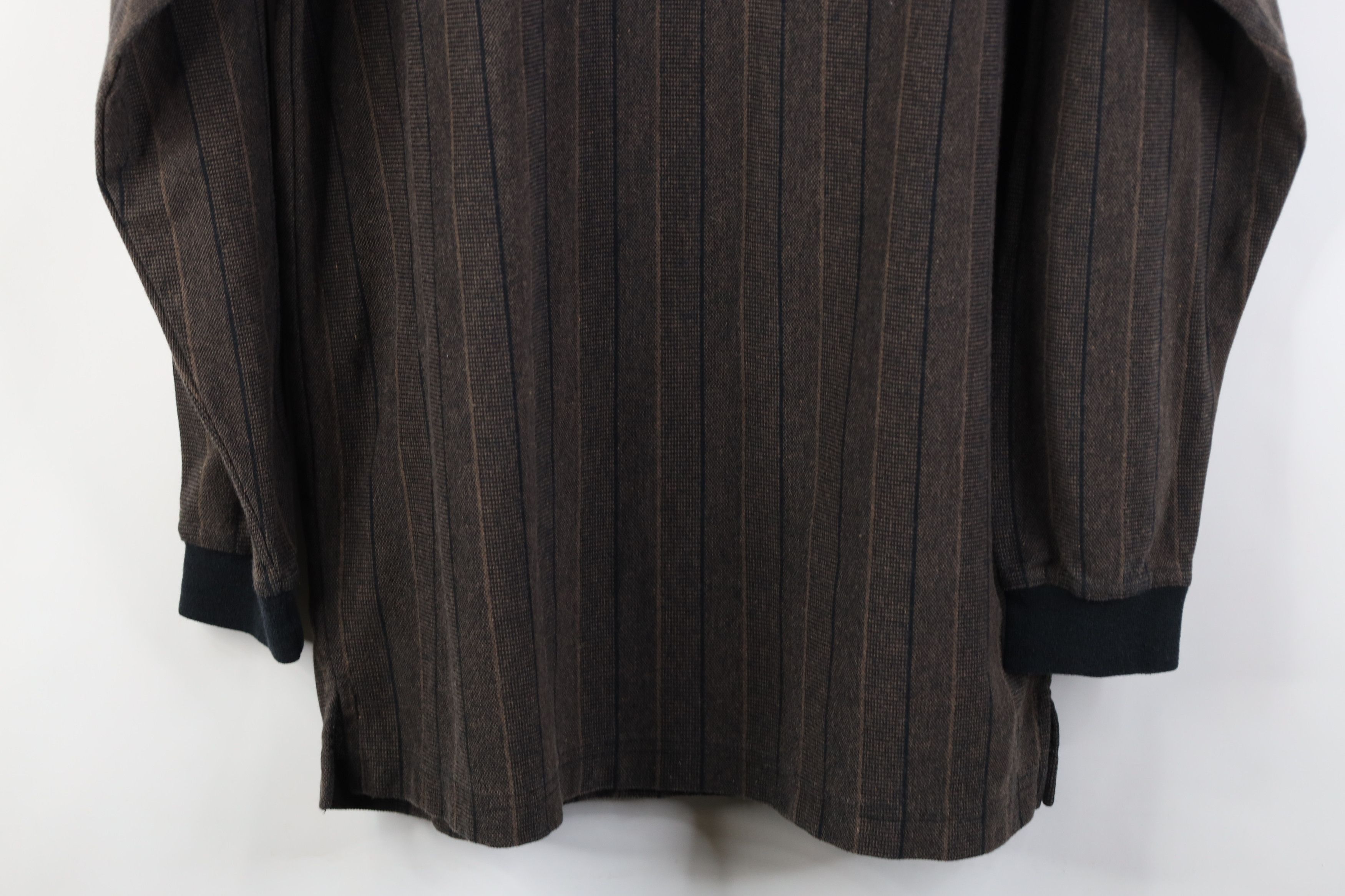 Vintage Vintage 90s Streetwear Long Sleeve Rugby Polo Earth Tone Size US L / EU 52-54 / 3 - 11 Thumbnail