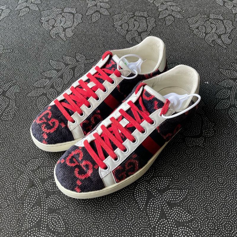 Gucci Gucci Corduroy Leather Casual Sneakers for Women 0079 Size US 6.5 / IT 36.5 - 1 Thumbnail