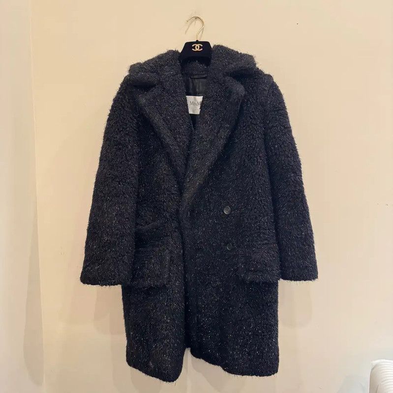 Max Mara MaxMara Cozy Black Women's Coat 0089 Size XS / US 0-2 / IT 36-38 - 1 Thumbnail