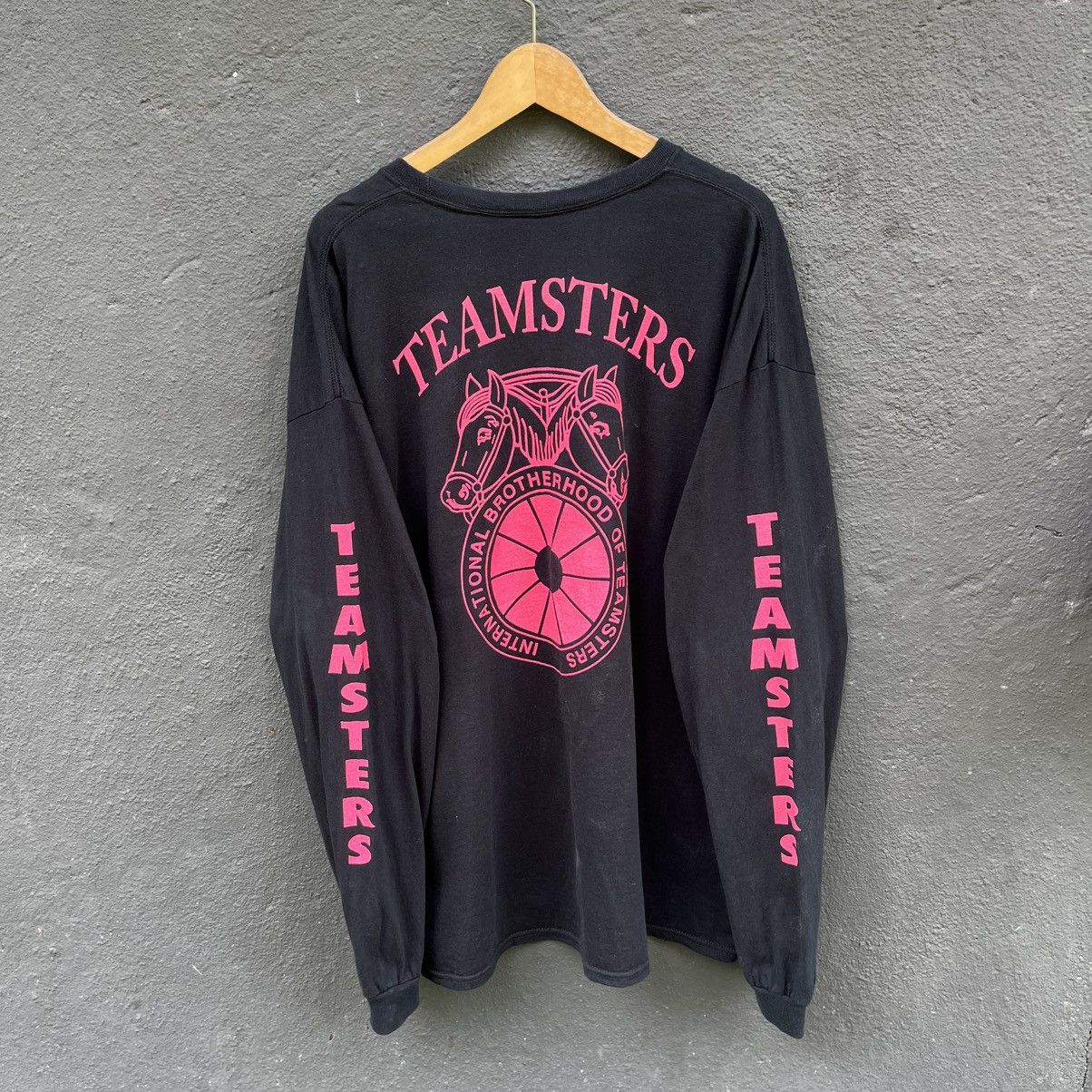 Vintage Thrashed Faded International Brotherhood Teamsters L/S Tee Size US XXL / EU 58 / 5 - 1 Thumbnail
