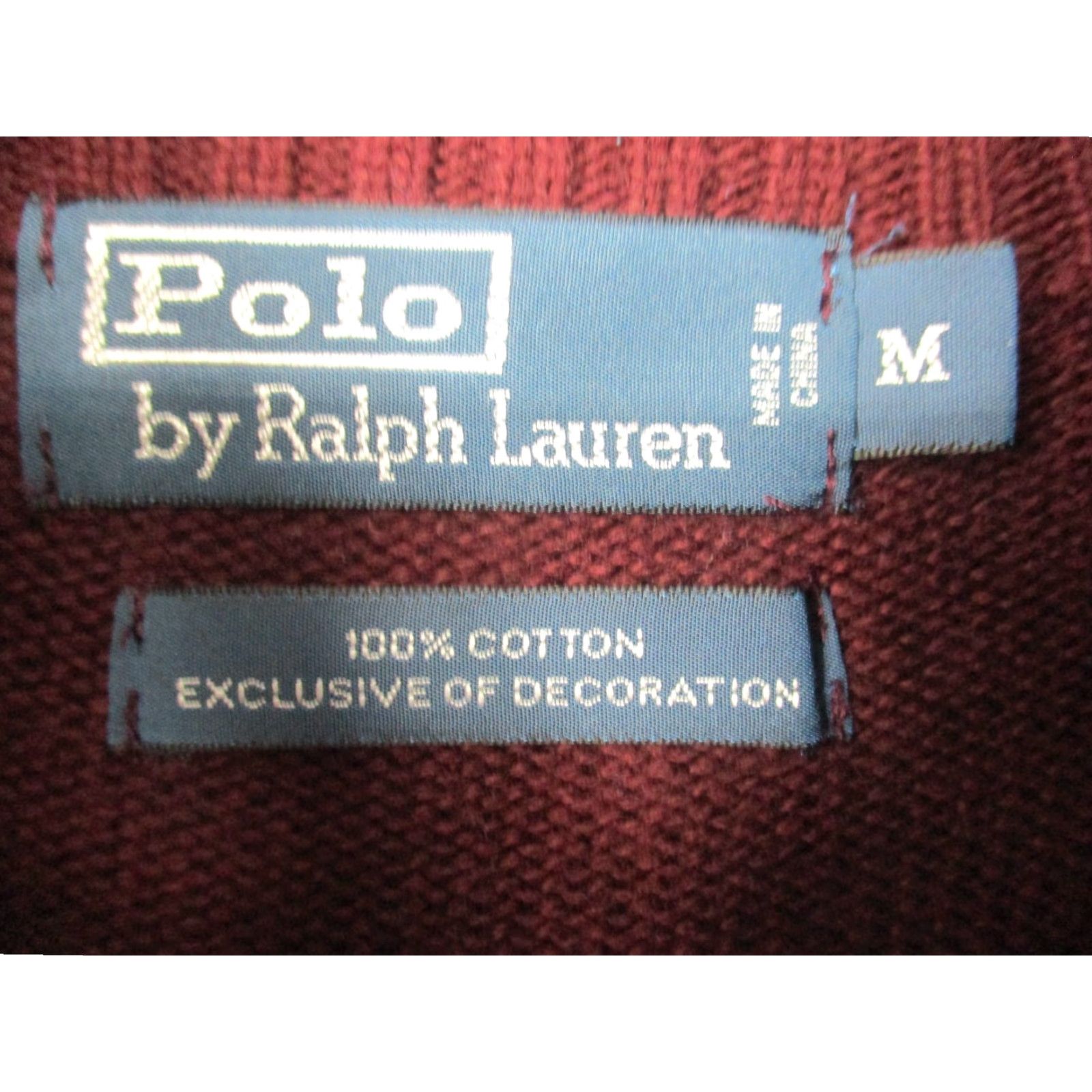 Ralph Lauren Polo Ralph Lauren Sweater Medium Men 1/4 Zip Mock Neck Burgandy Size US M / EU 48-50 / 2 - 4 Thumbnail