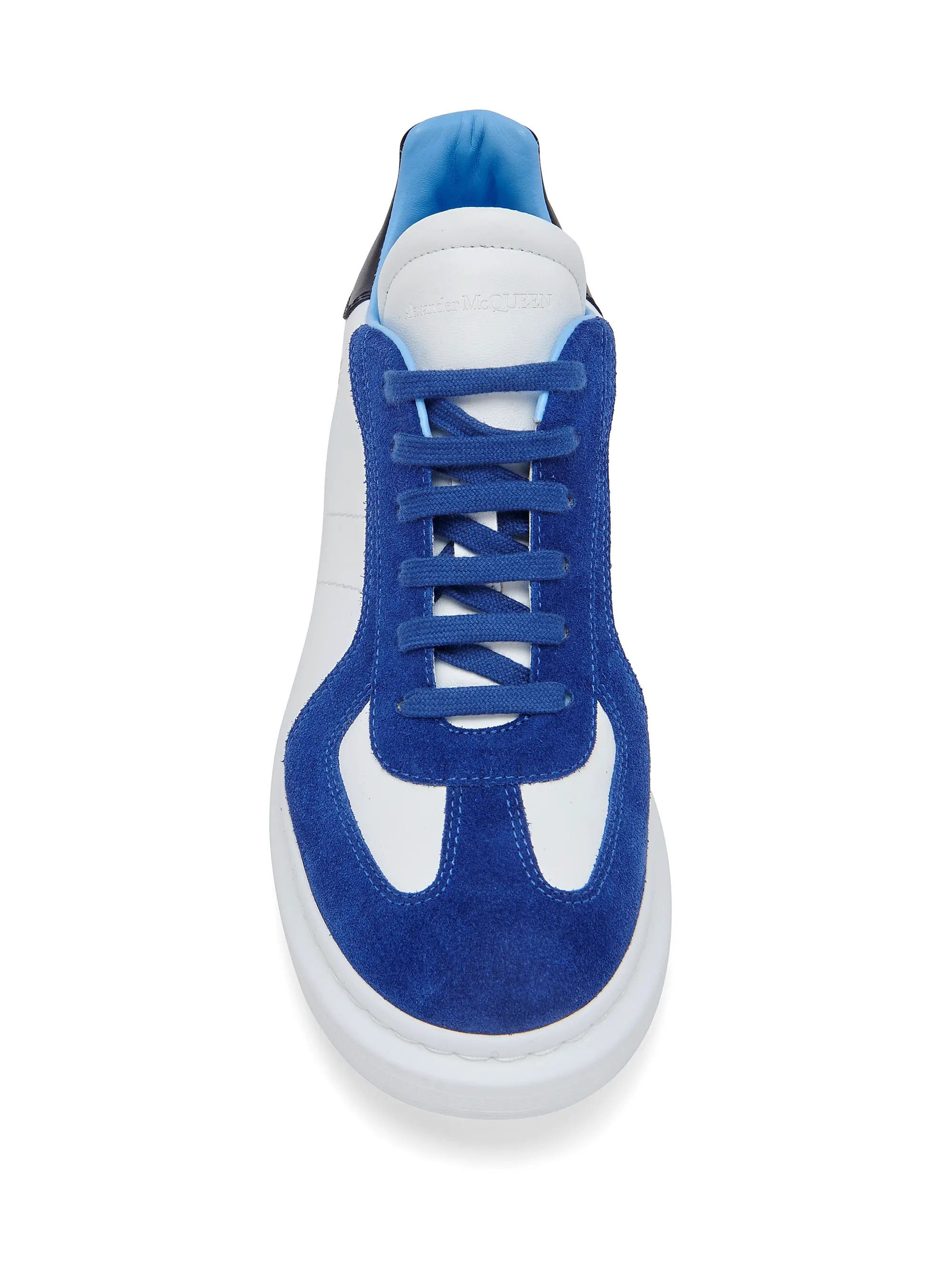 Alexander McQueen os11x0126 Suede & Leather Retro Oversized Sneakers Size US 10 / EU 43 - 4 Thumbnail
